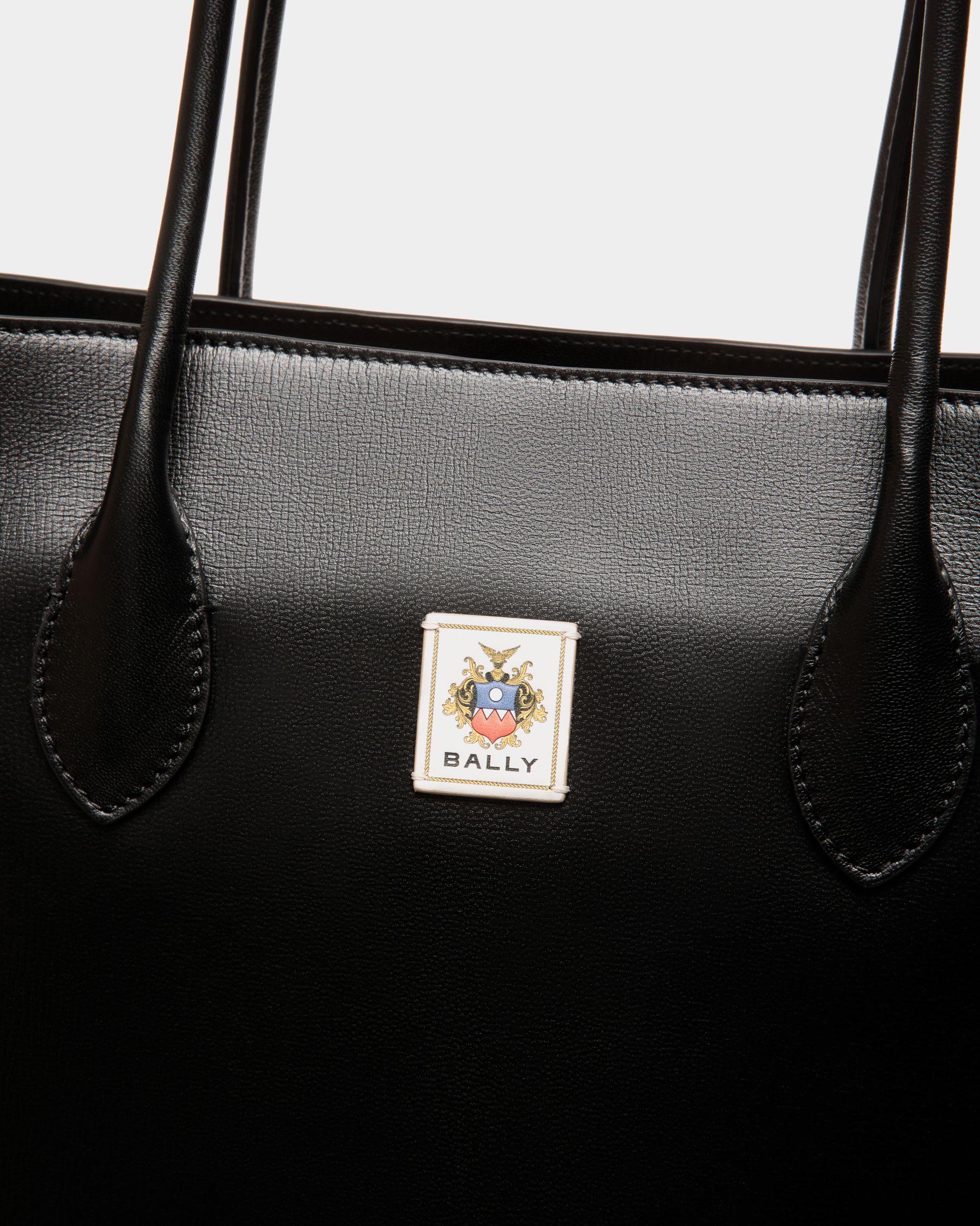 Tote Bag Easy Bally In Pelle Nera - Uomo - Bally - 06