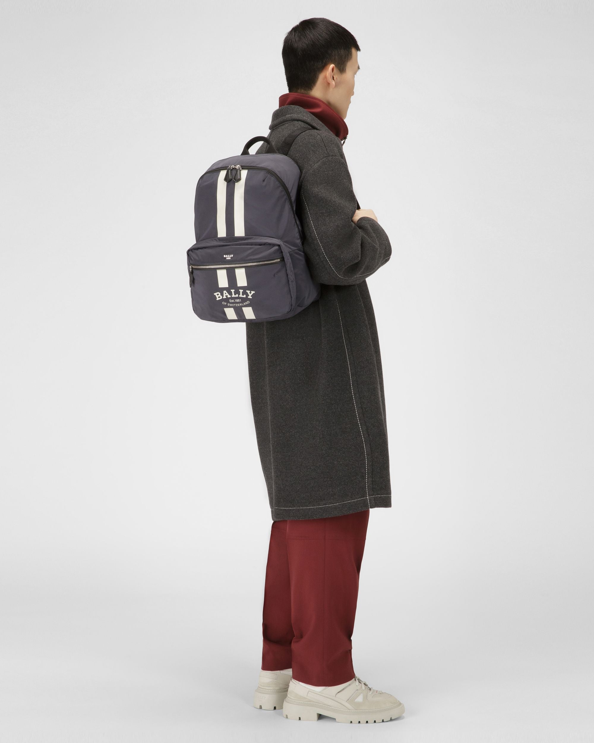 Fixie Zaino In Nylon Blu Navy - Uomo - Bally - 02