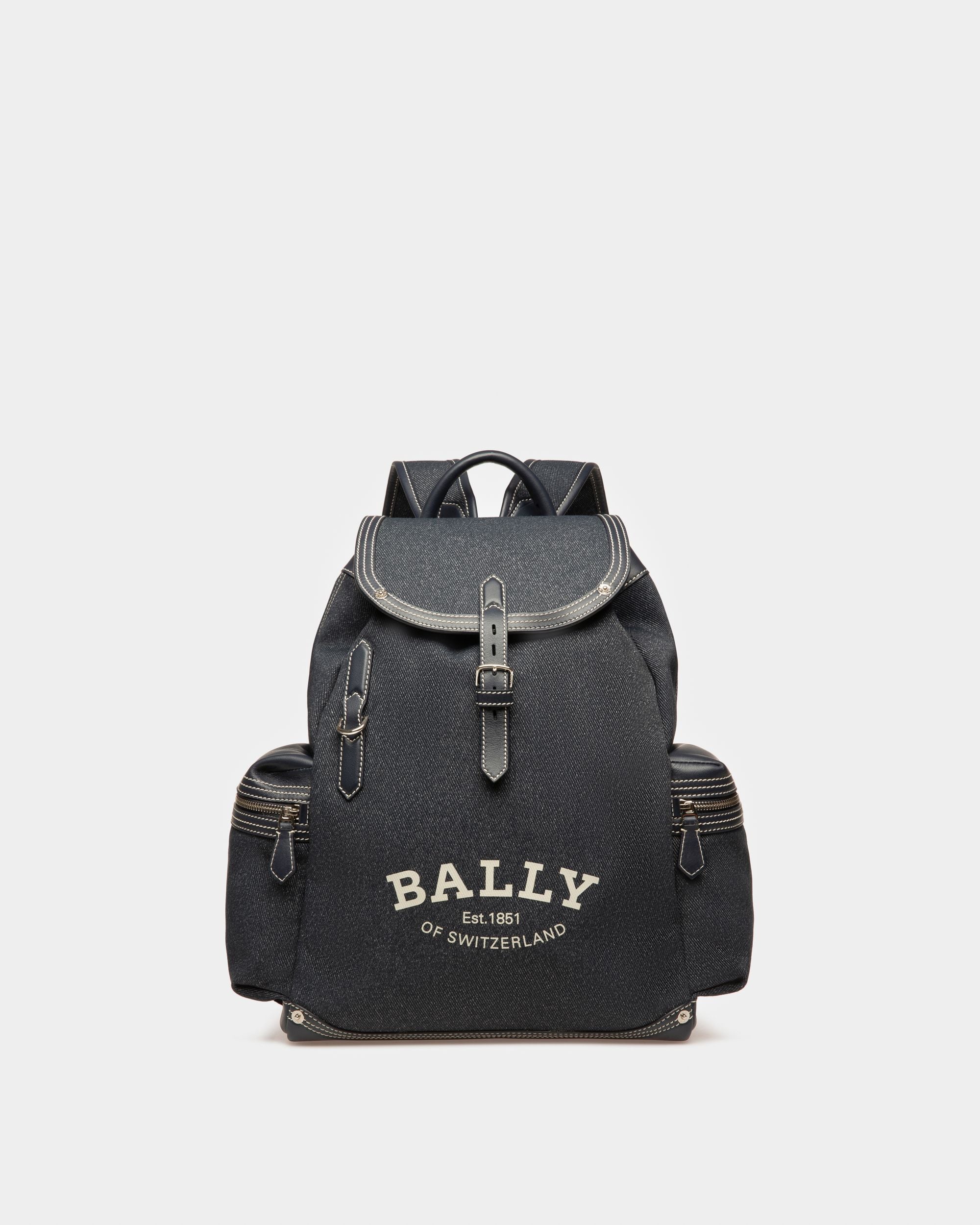 Cliford Small Zainetto Misto Nylon Navy - Uomo - Bally - 01