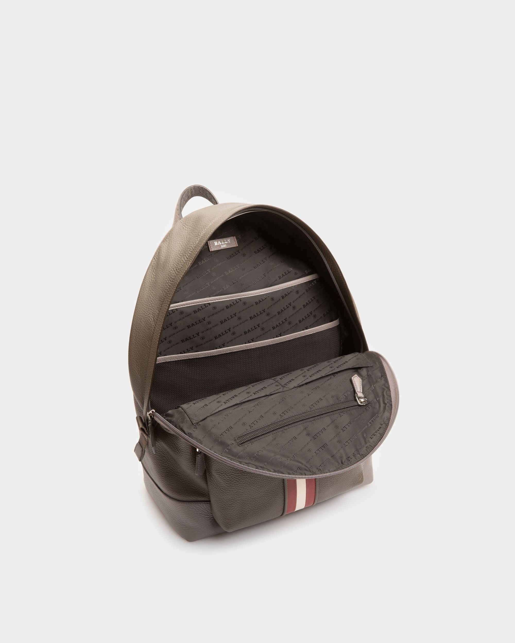 Harper Zaino In Pelle Verde Militare - Uomo - Bally - 04