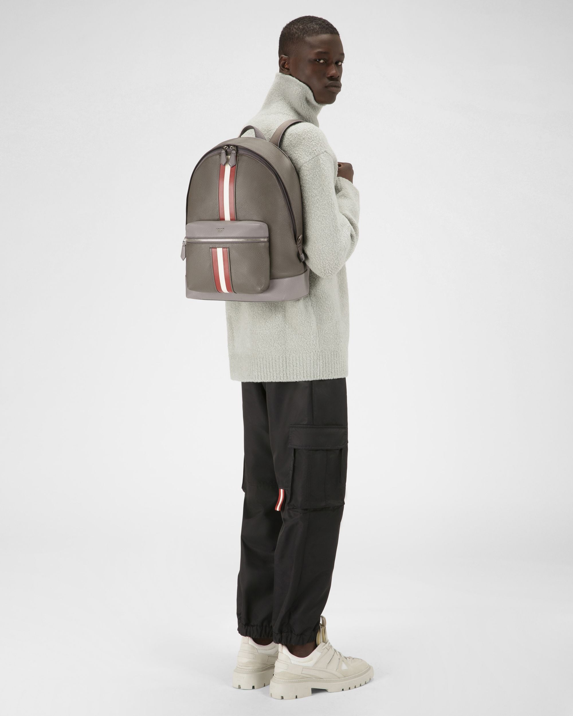 Harper Zaino In Pelle Verde Militare - Uomo - Bally - 06