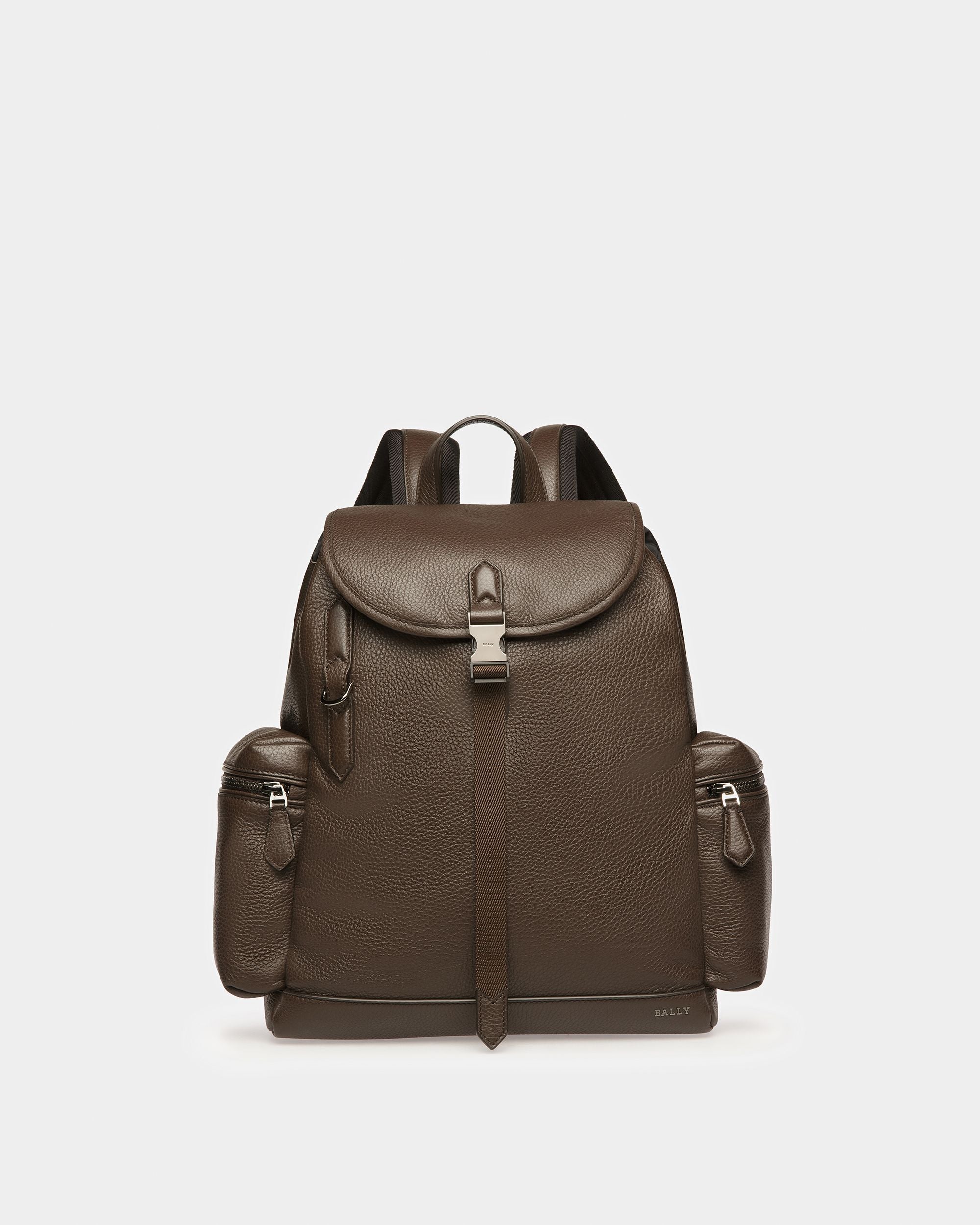 Cliford Zaino In Pelle Marrone Scuro - Uomo - Bally - 01