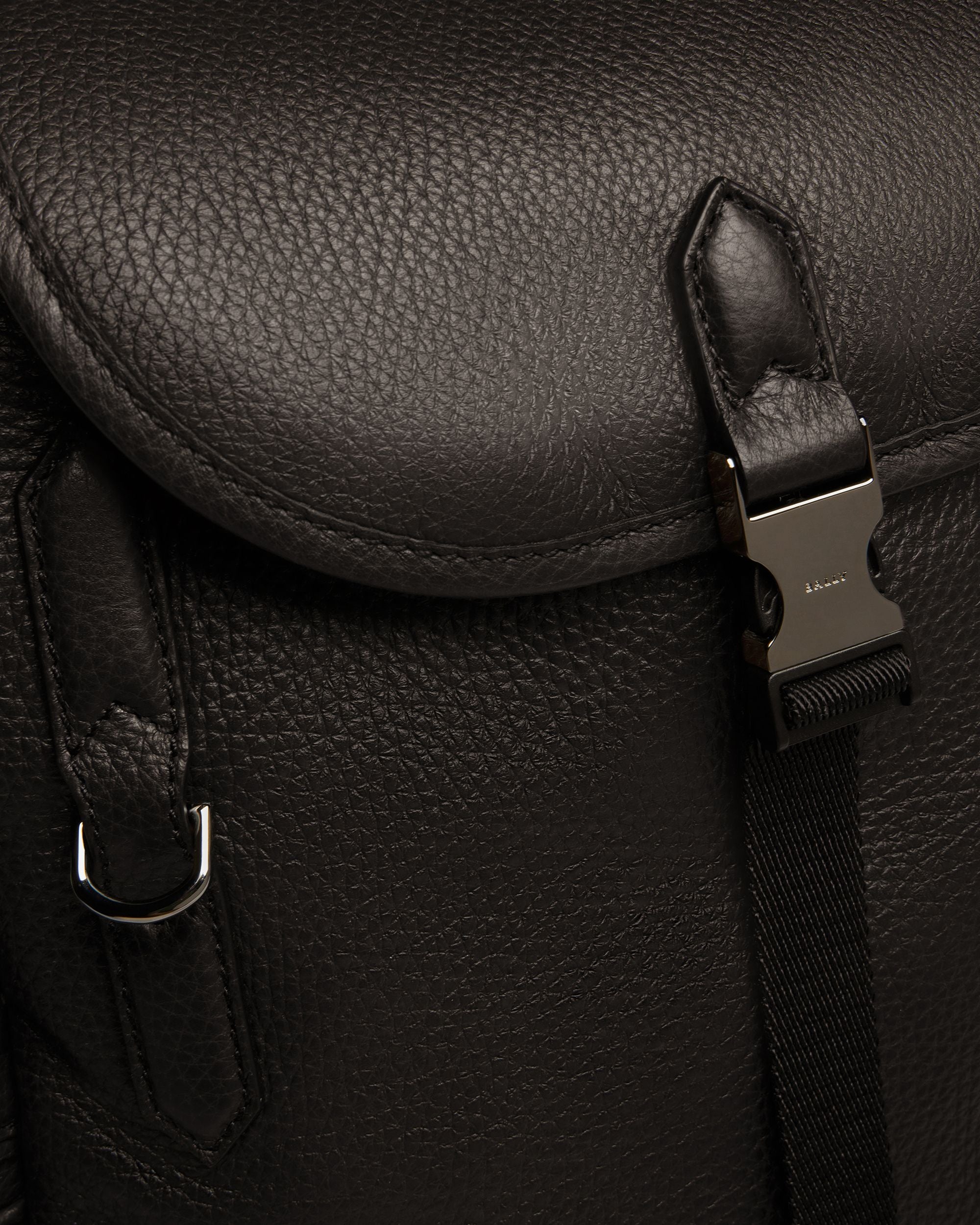 Cliford Zaino In Pelle Nera - Uomo - Bally - 05