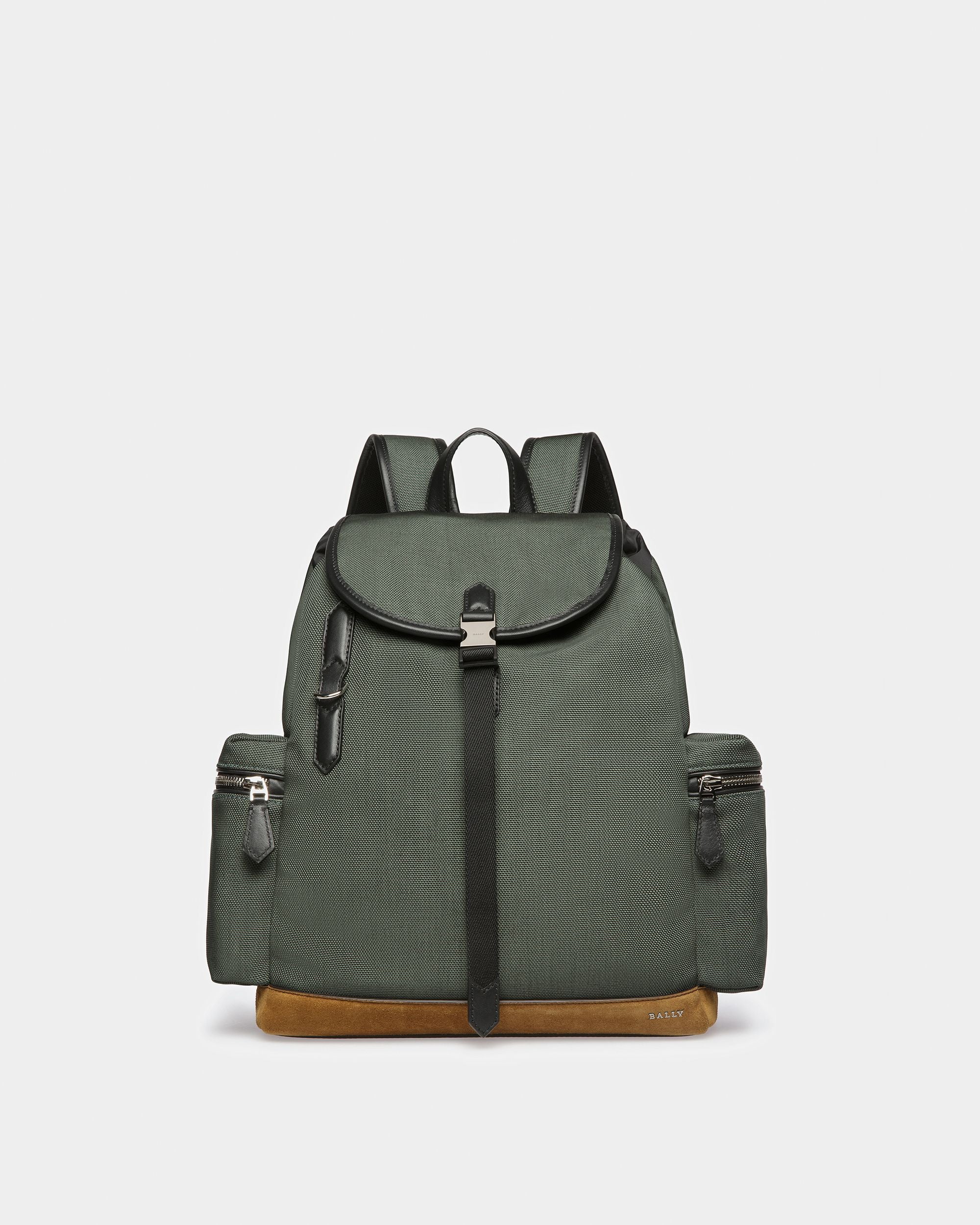 Cliford Small Zaino In Pelle E Nylon Verde Salvia - Uomo - Bally - 01
