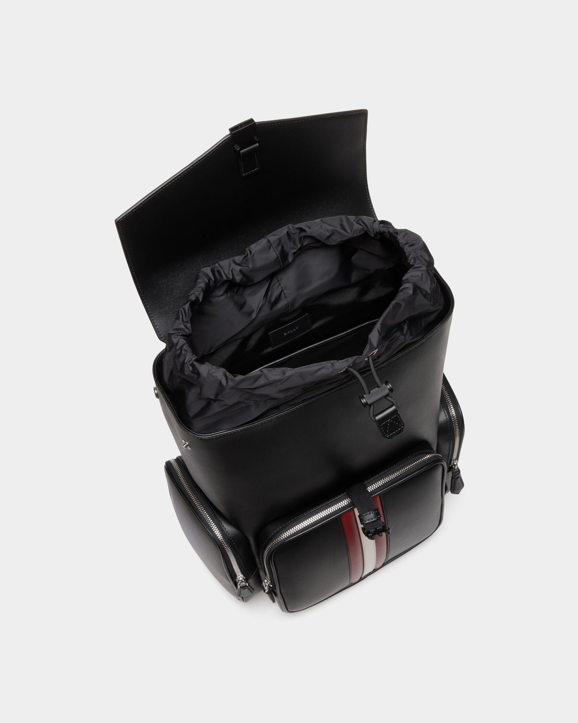 Zaino Mythos In Pelle Riciclata Nera - Uomo - Bally - 05