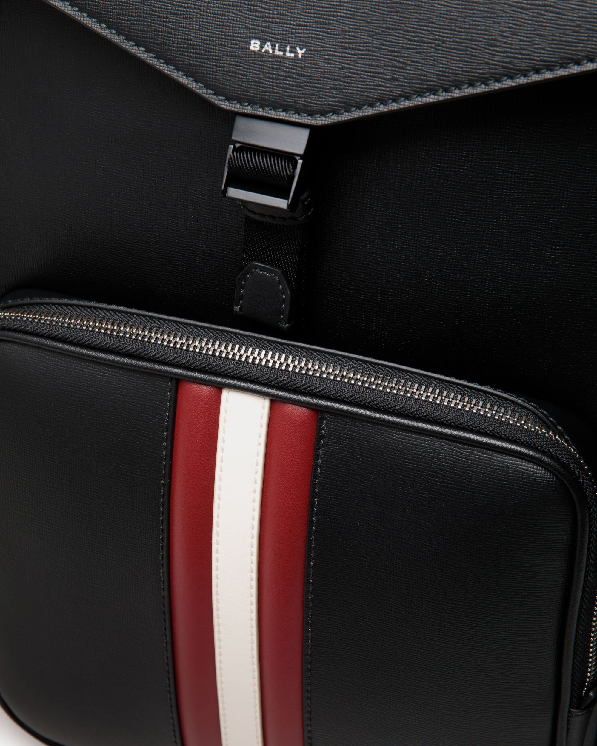 Zaino Mythos In Pelle Riciclata Nera - Uomo - Bally - 06