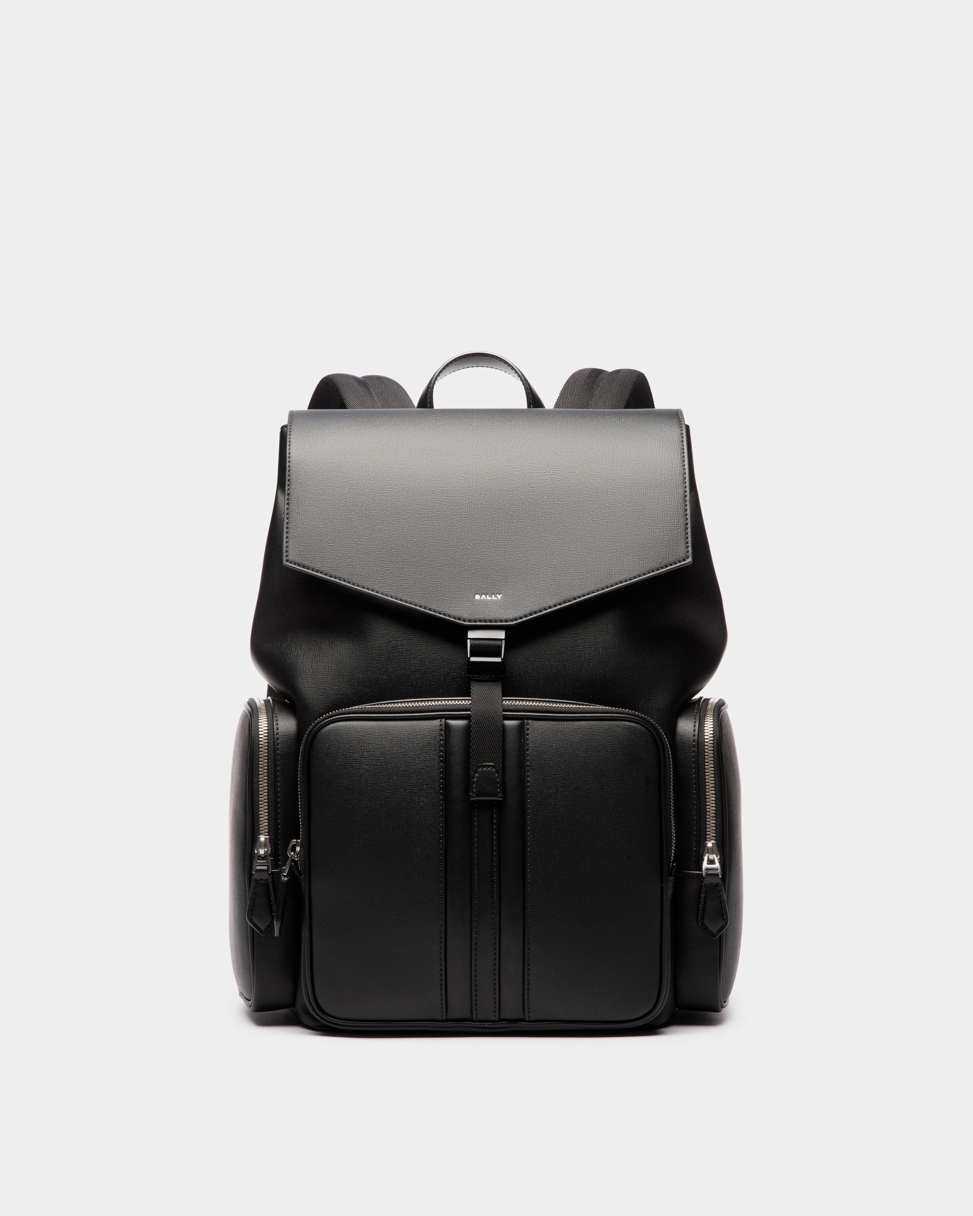 Zaino Mythos In Pelle Riciclata Nera - Uomo - Bally - 01
