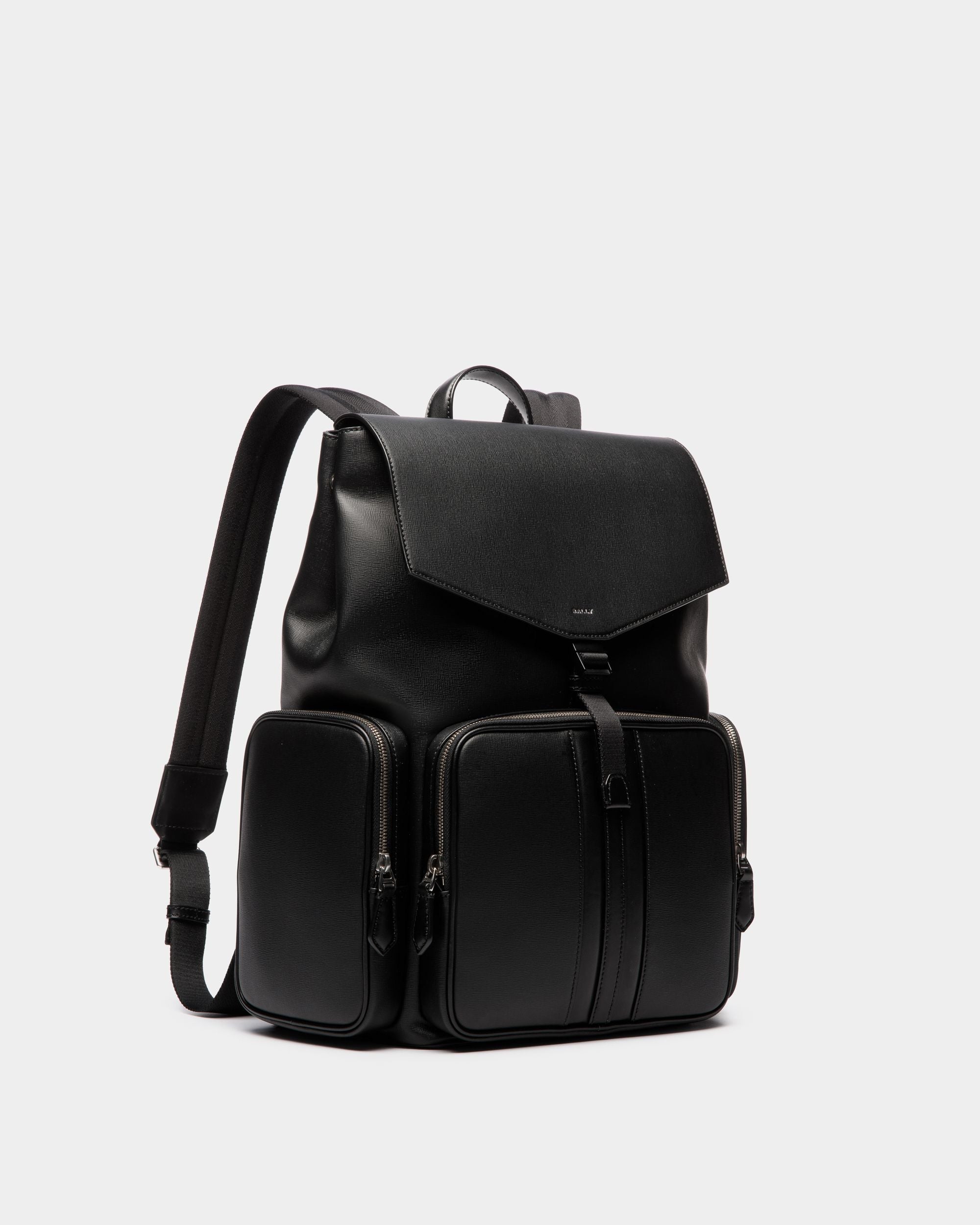 Zaino Mythos In Pelle Riciclata Nera - Uomo - Bally - 03