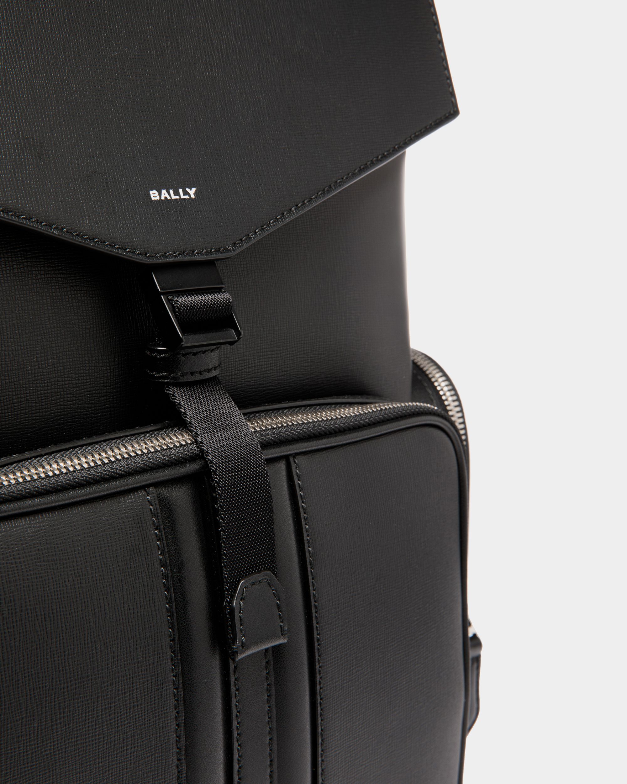 Zaino Mythos In Pelle Riciclata Nera - Uomo - Bally - 04