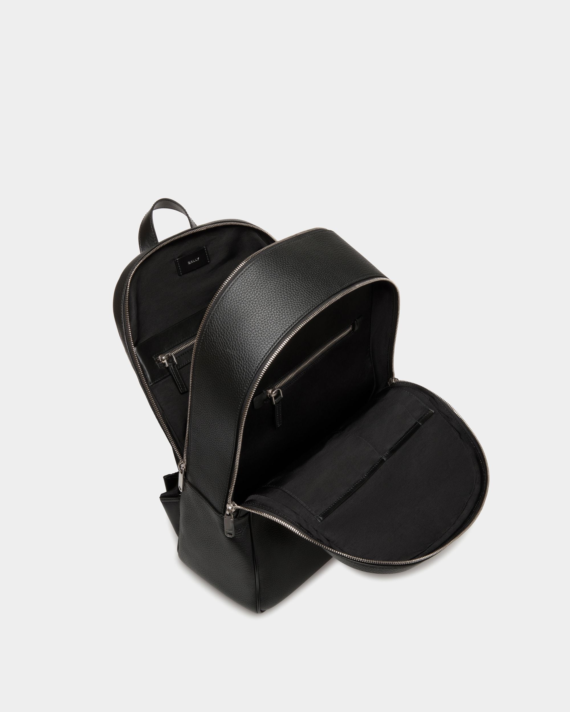Oeden Backpack In Black Leather - Uomo - Bally - 04