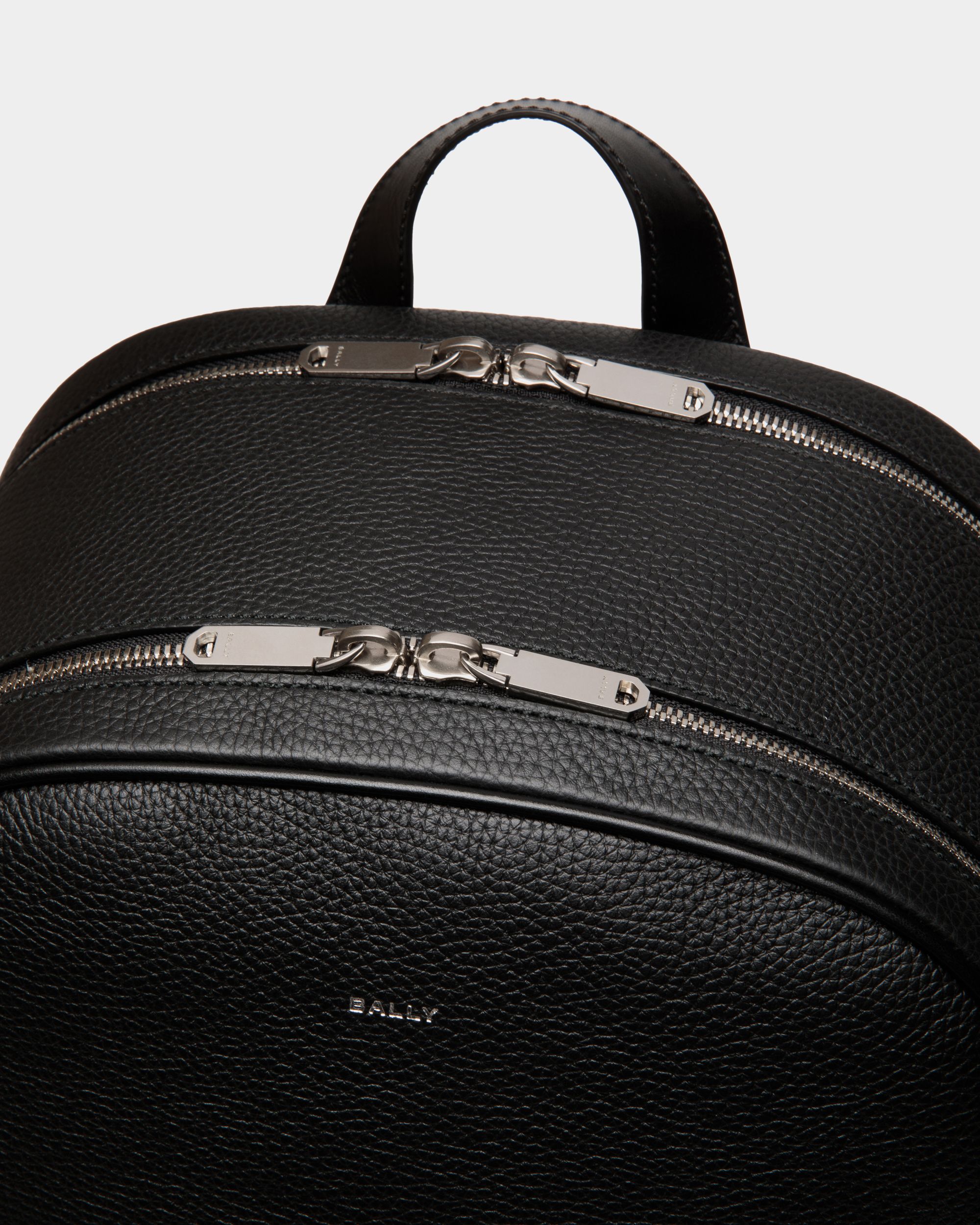 Oeden Backpack In Black Leather - Uomo - Bally - 05