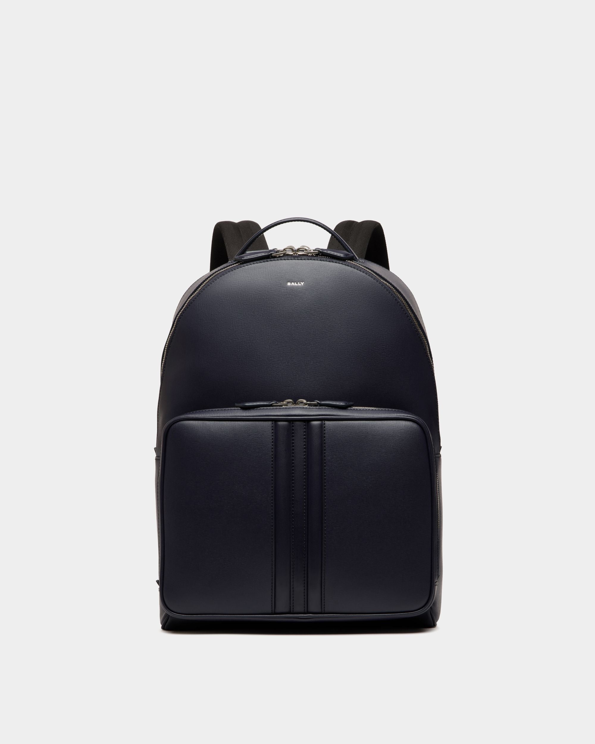 Zaino Mythos In Pelle Riciclata Navy Blue - Uomo - Bally - 01