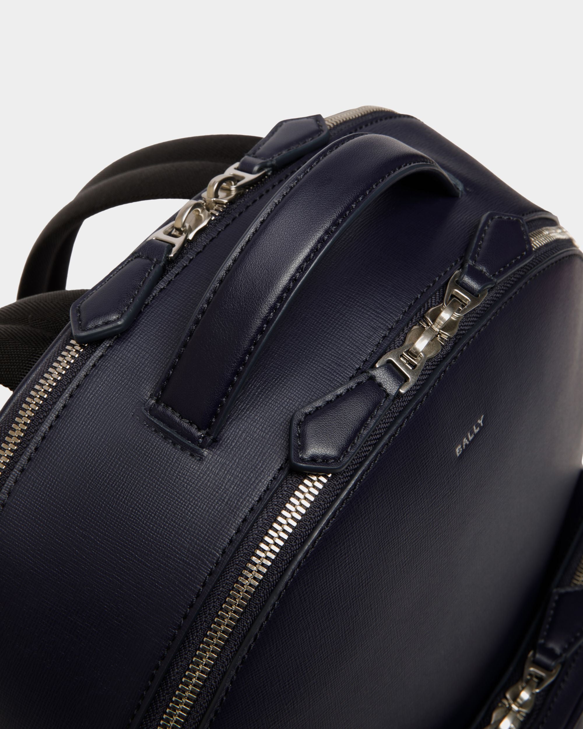 Zaino Mythos In Pelle Riciclata Navy Blue - Uomo - Bally - 05