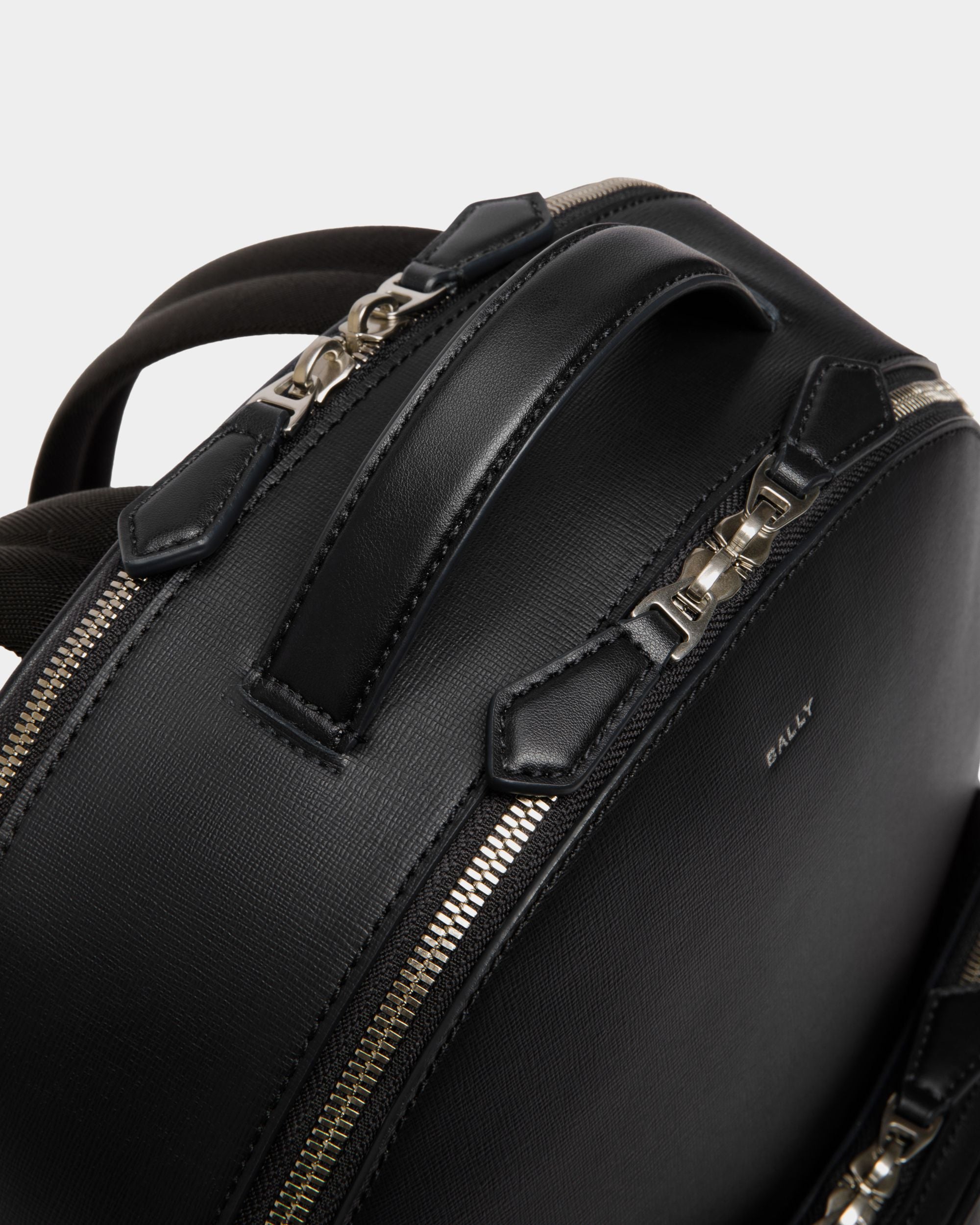 Zaino Mythos In Pelle Riciclata Nera - Uomo - Bally - 04