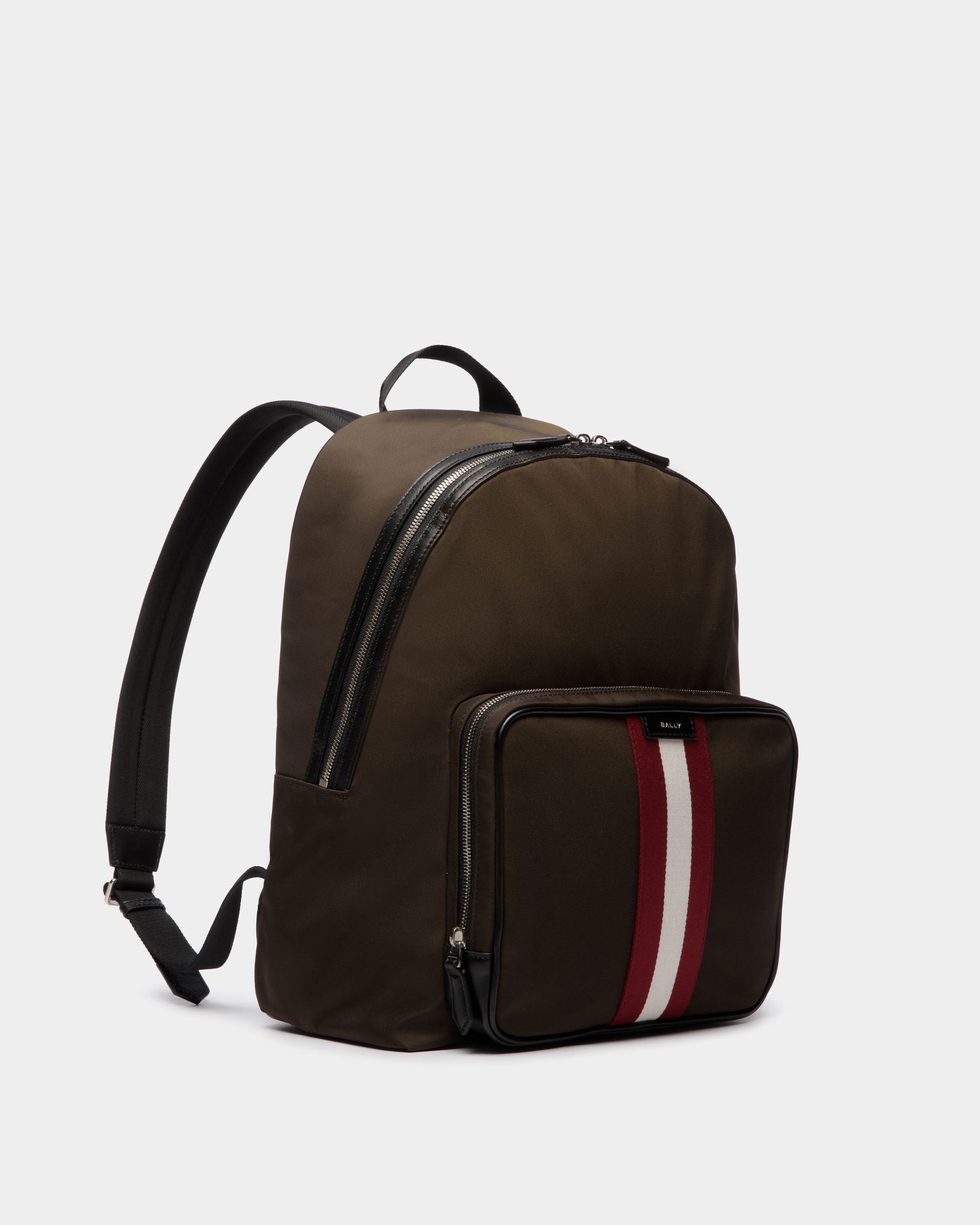 Zaino Code In Nylon Military Green - Uomo - Bally - 03