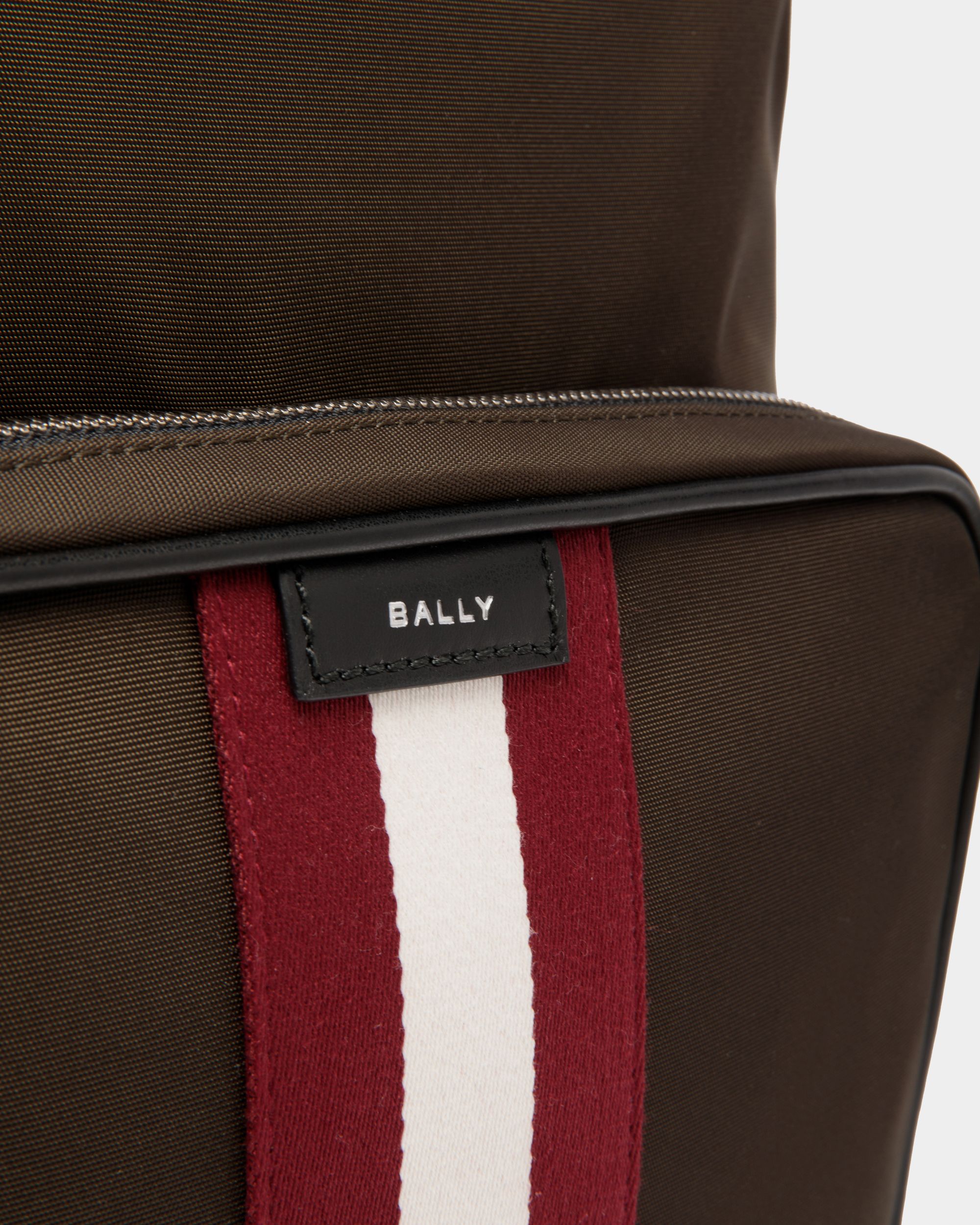 Zaino Code In Nylon Military Green - Uomo - Bally - 04