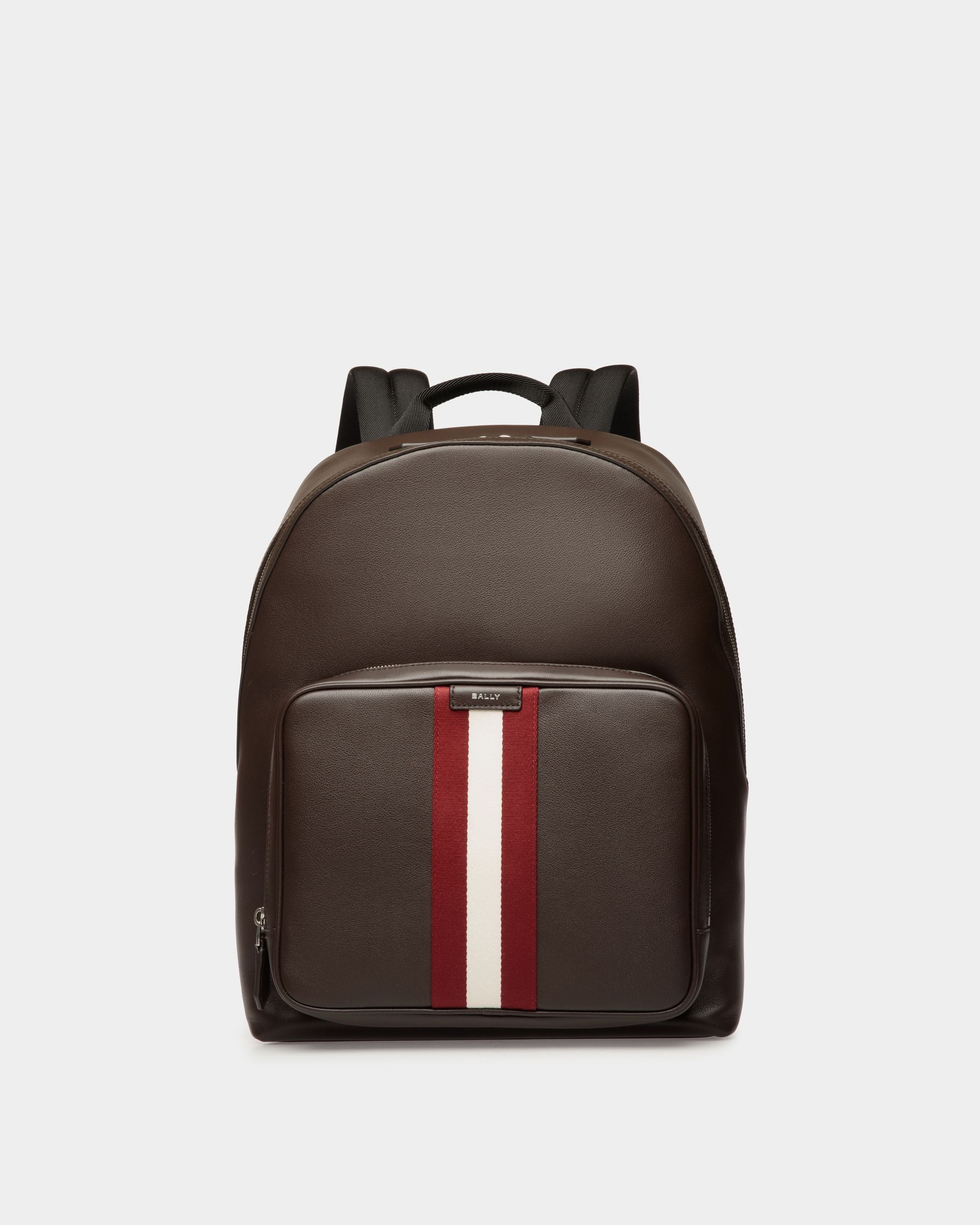 Zaino Code In Pelle Color Ebano - Uomo - Bally - 01