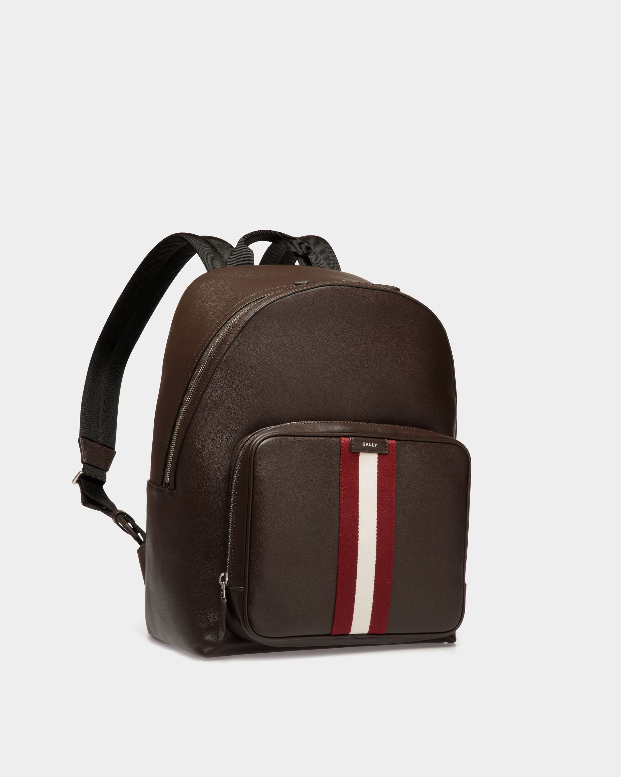 Zaino Code In Pelle Color Ebano - Uomo - Bally - 04