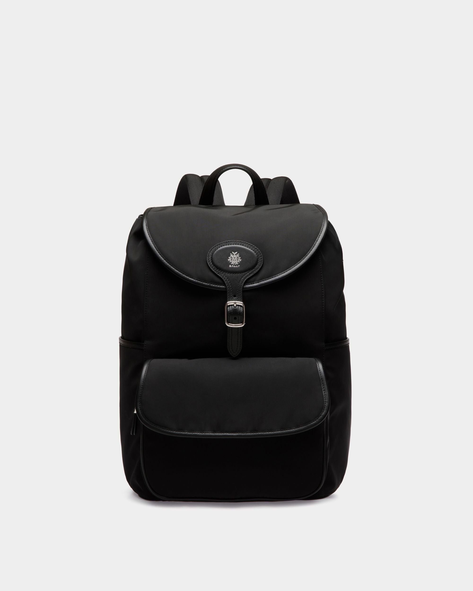 Zaino B-Light In Nylon E Pelle Neri - Uomo - Bally - 01