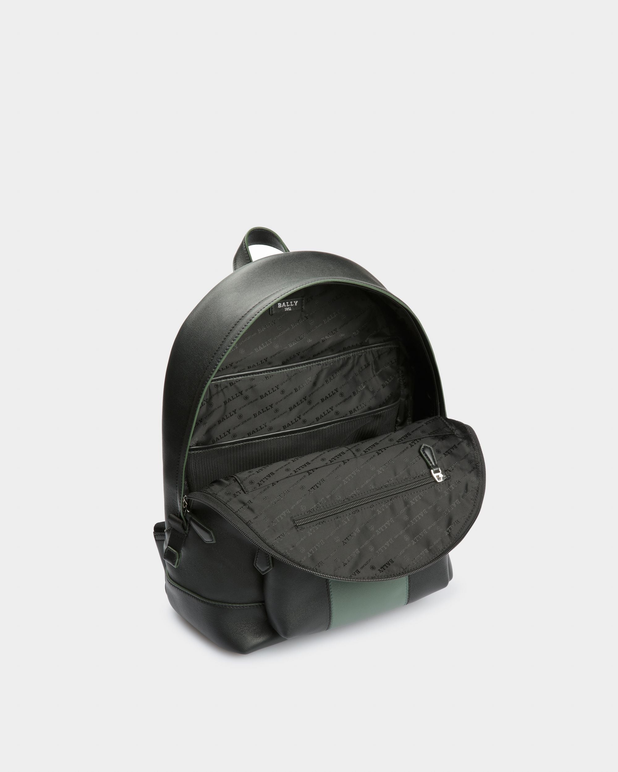 Harper Zaino In Pelle Nera E Verde - Uomo - Bally - 04