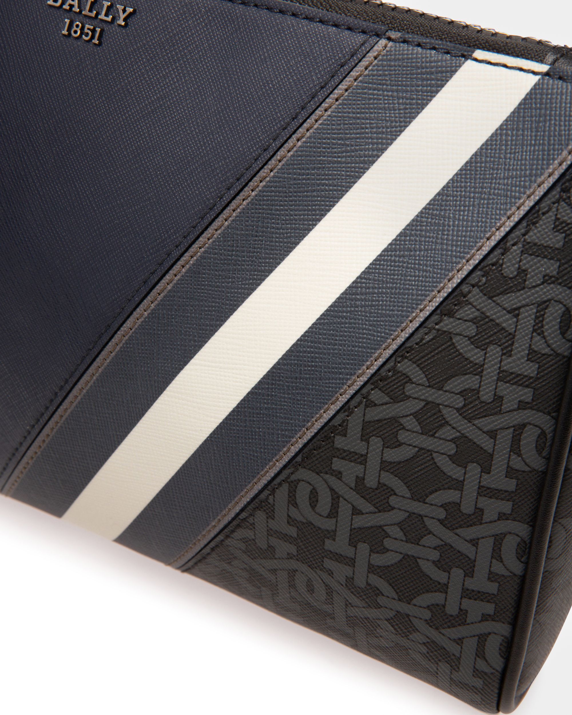 Makid Clutch In Pelle Blu Navy - Uomo - Bally - 05