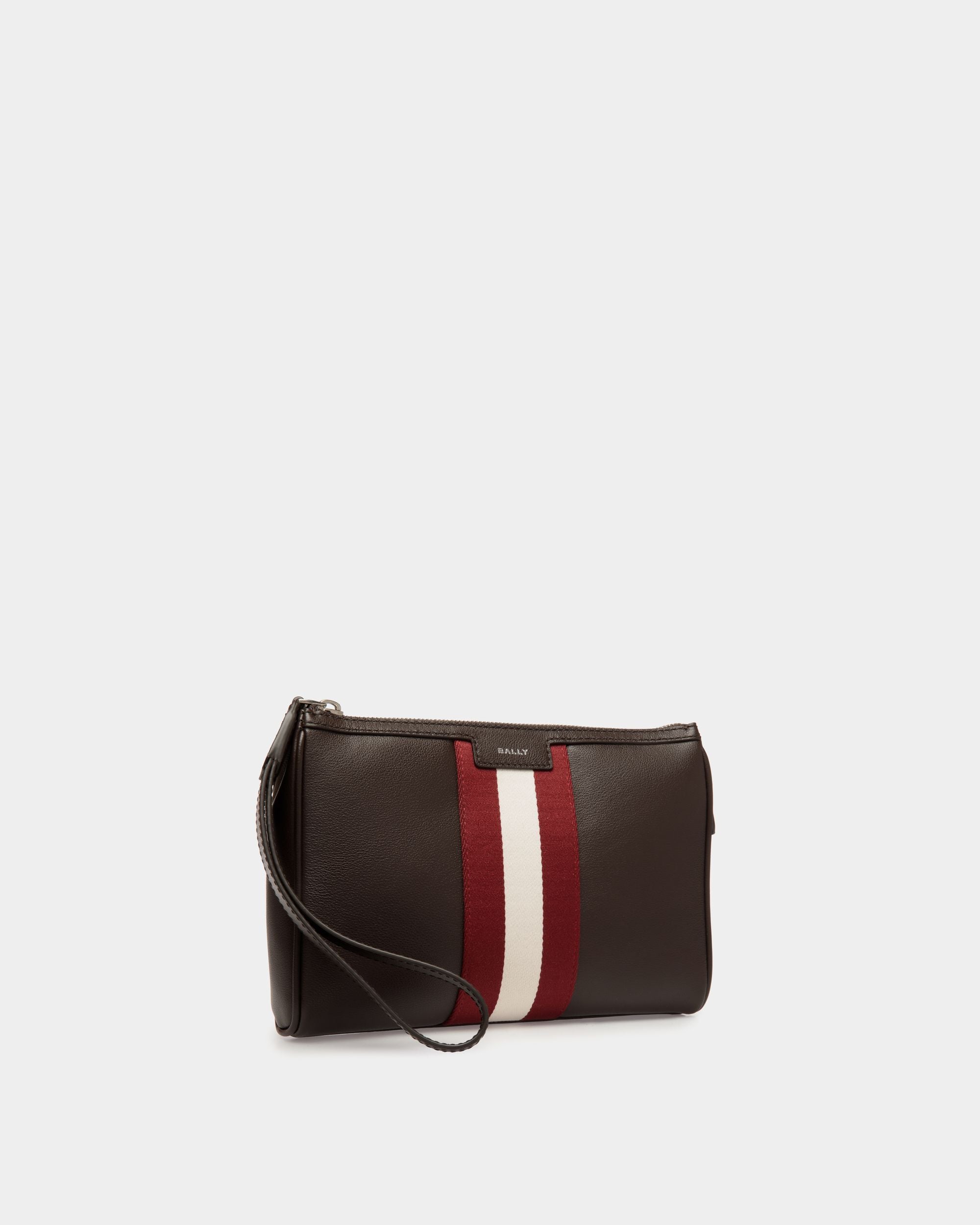 Clutch Code In Pelle Color Ebano - Uomo - Bally - 04