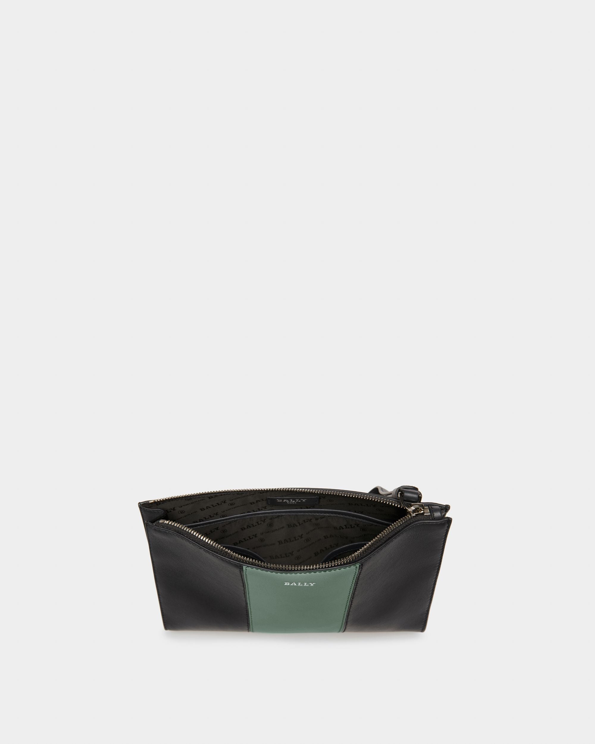Haig Clutch In Pelle Nera E Verde - Uomo - Bally - 04
