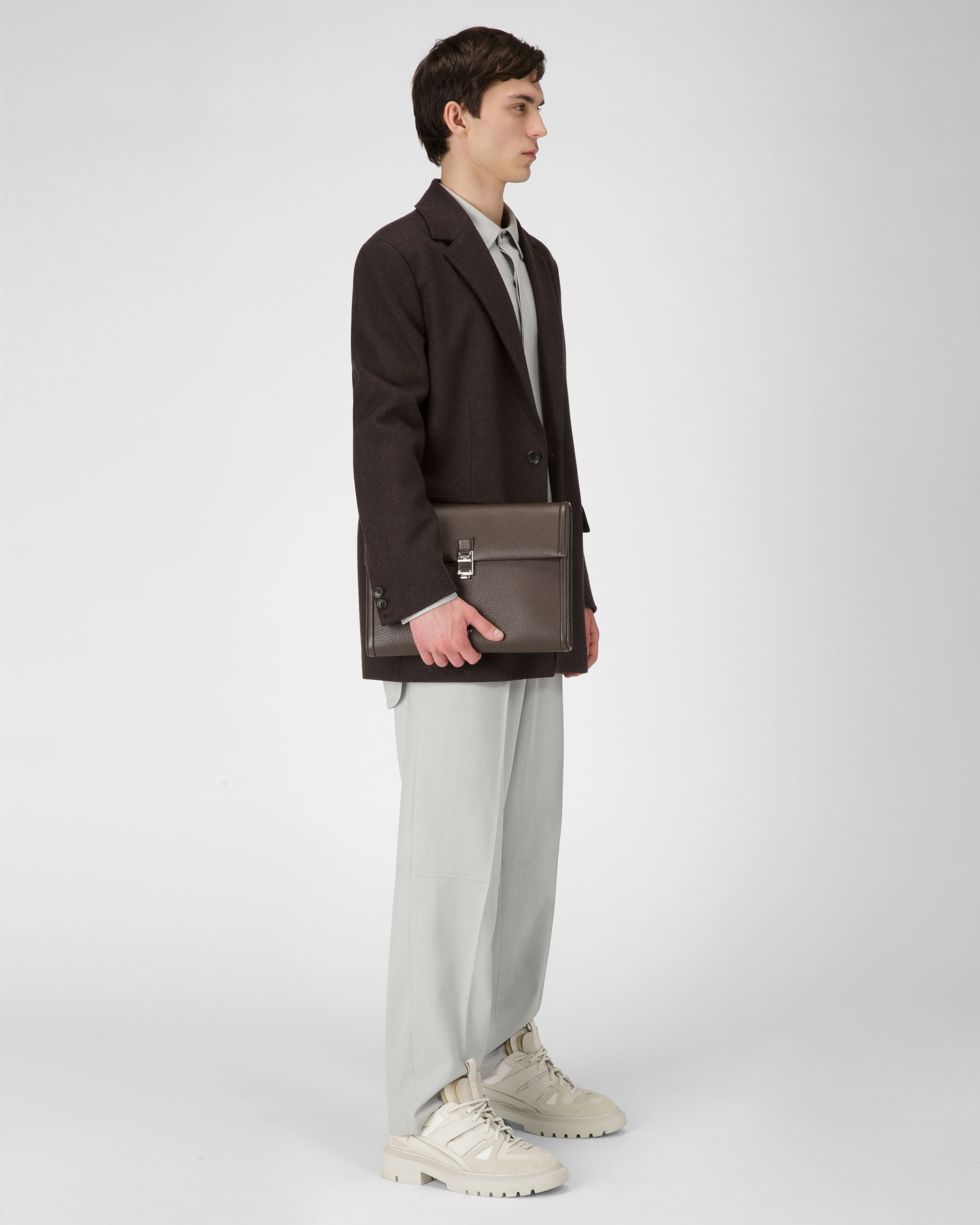 Soryan Portadocumenti In Pelle Marrone Scuro - Uomo - Bally - 06