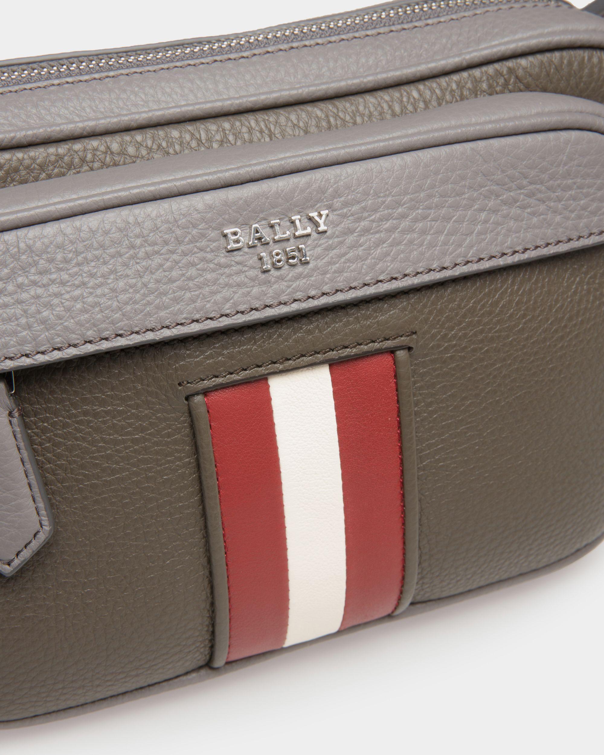 Hilbert Marsupio In Pelle Verde Militare - Uomo - Bally - 02