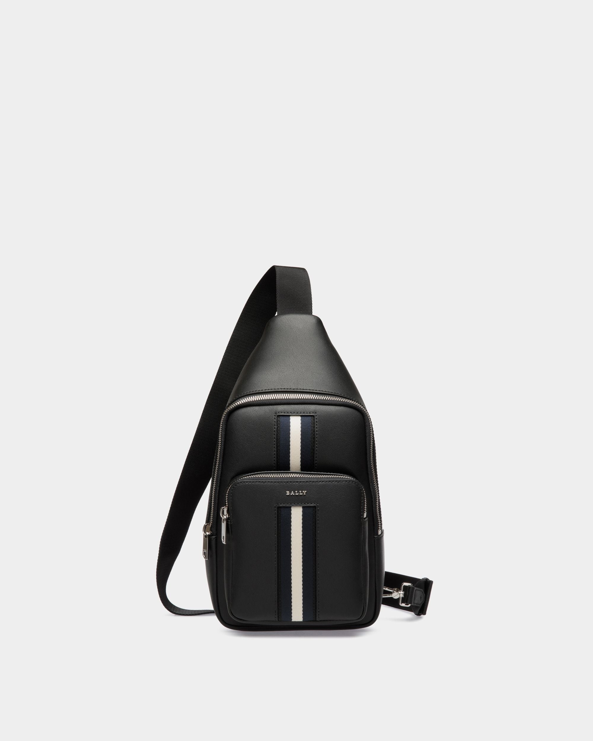 Sling Bag In Pelle Nera - Uomo - Bally - 01