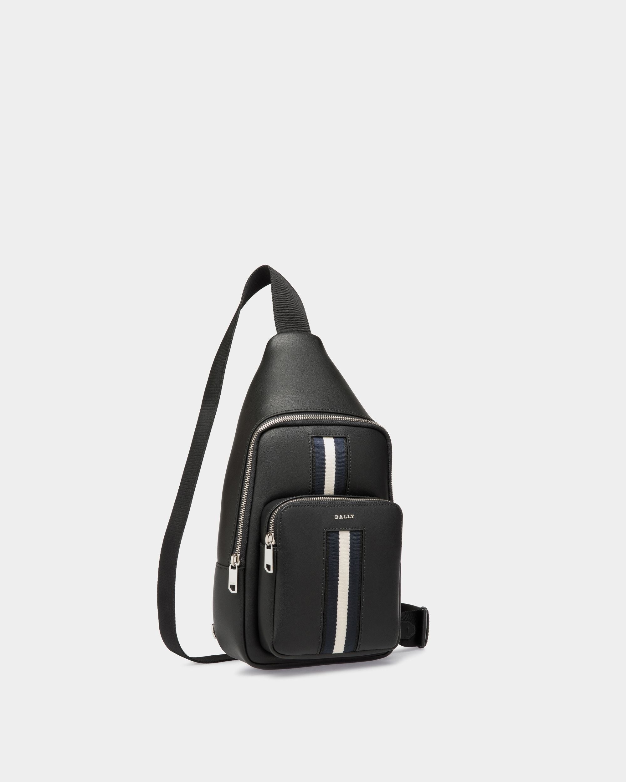 Sling Bag In Pelle Nera - Uomo - Bally - 03