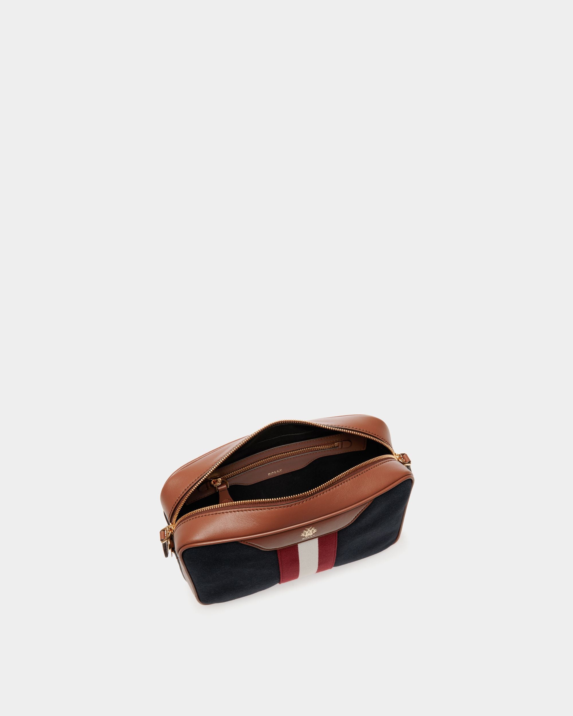 Borsa A Tracolla Beckett In Tela Di Cotone Navy Blue - Uomo - Bally - 05