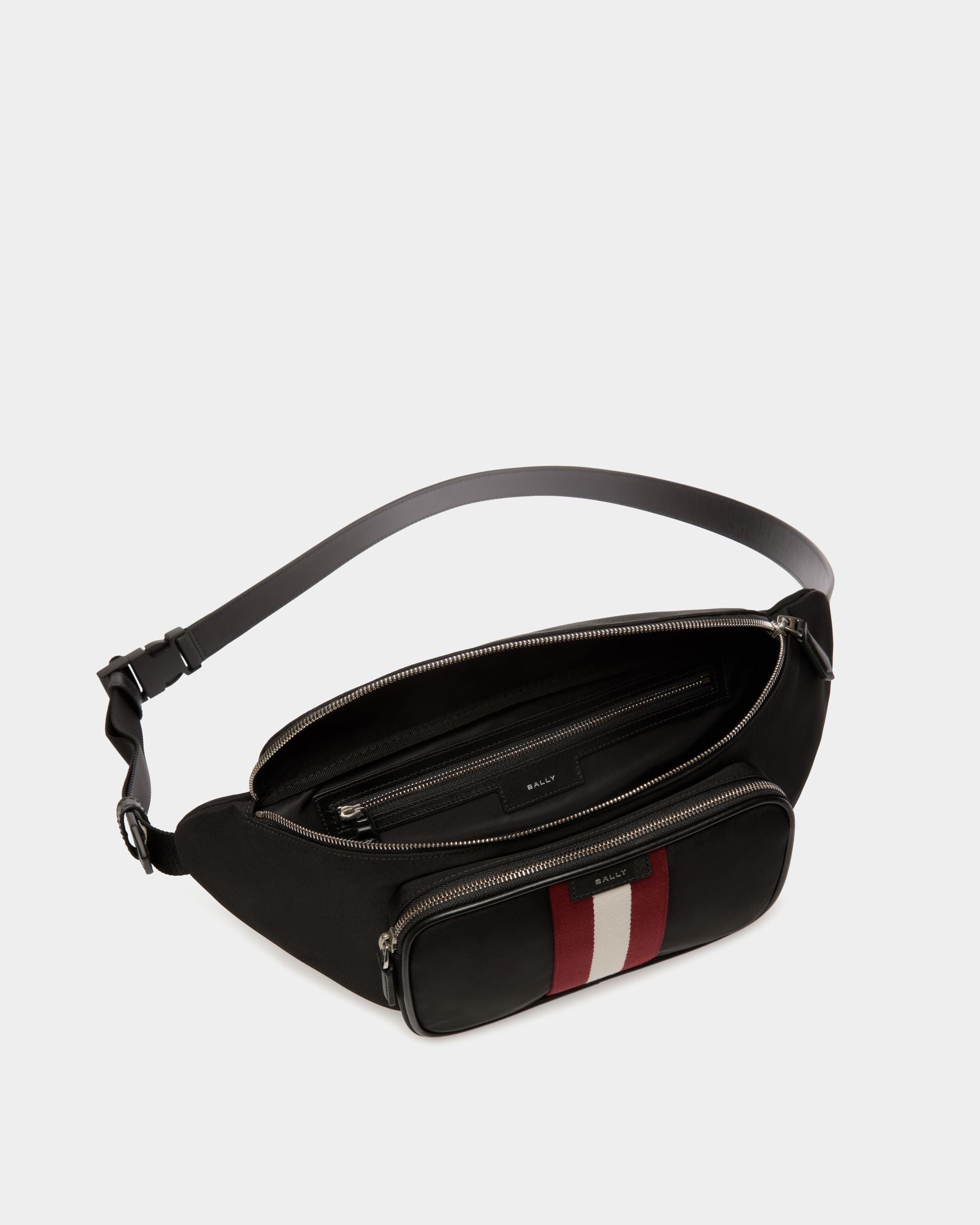 Marsupio Code In Nylon Nero - Uomo - Bally - 05