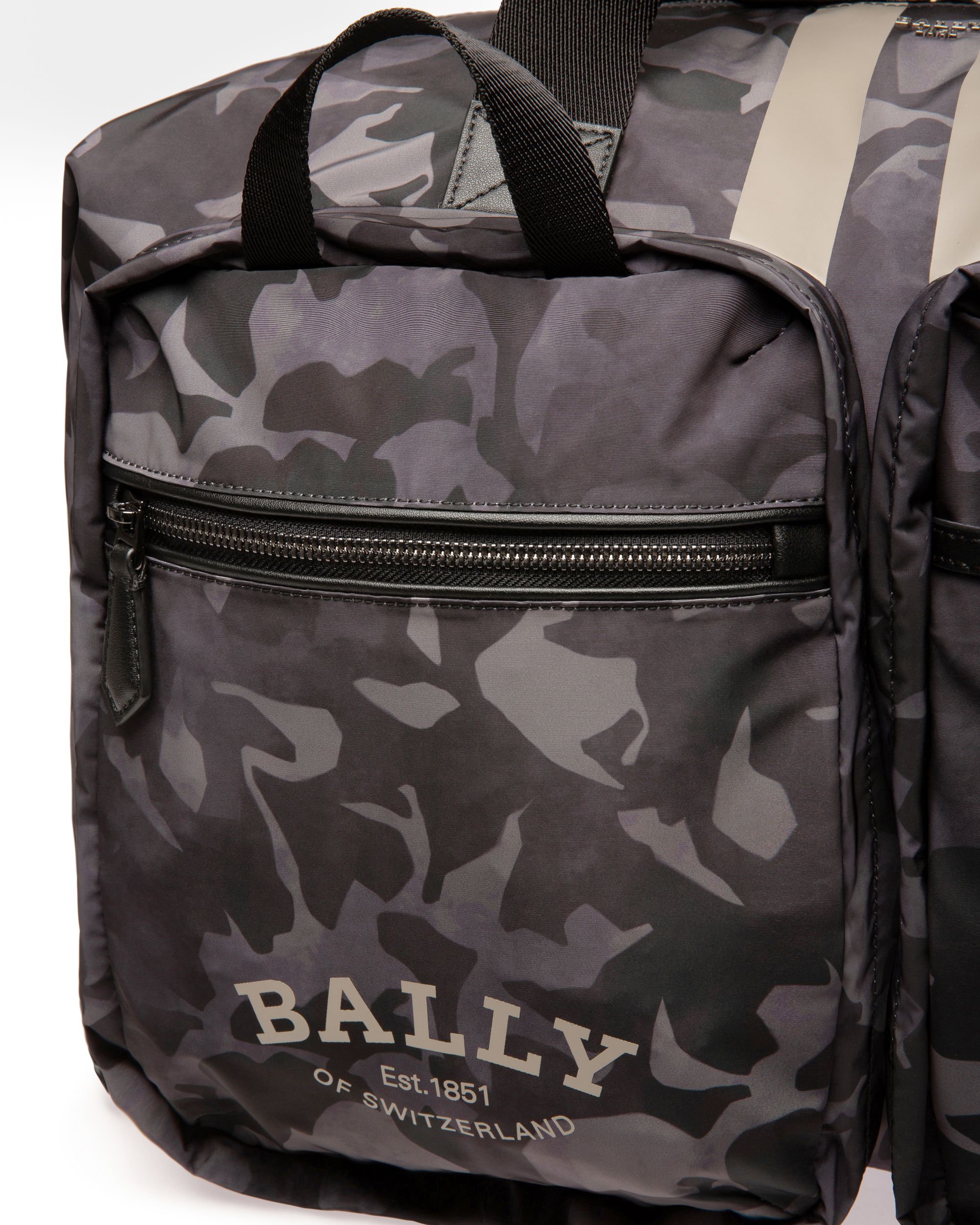Fesder Borsa Weekender In Nylon Nera - Uomo - Bally - 05