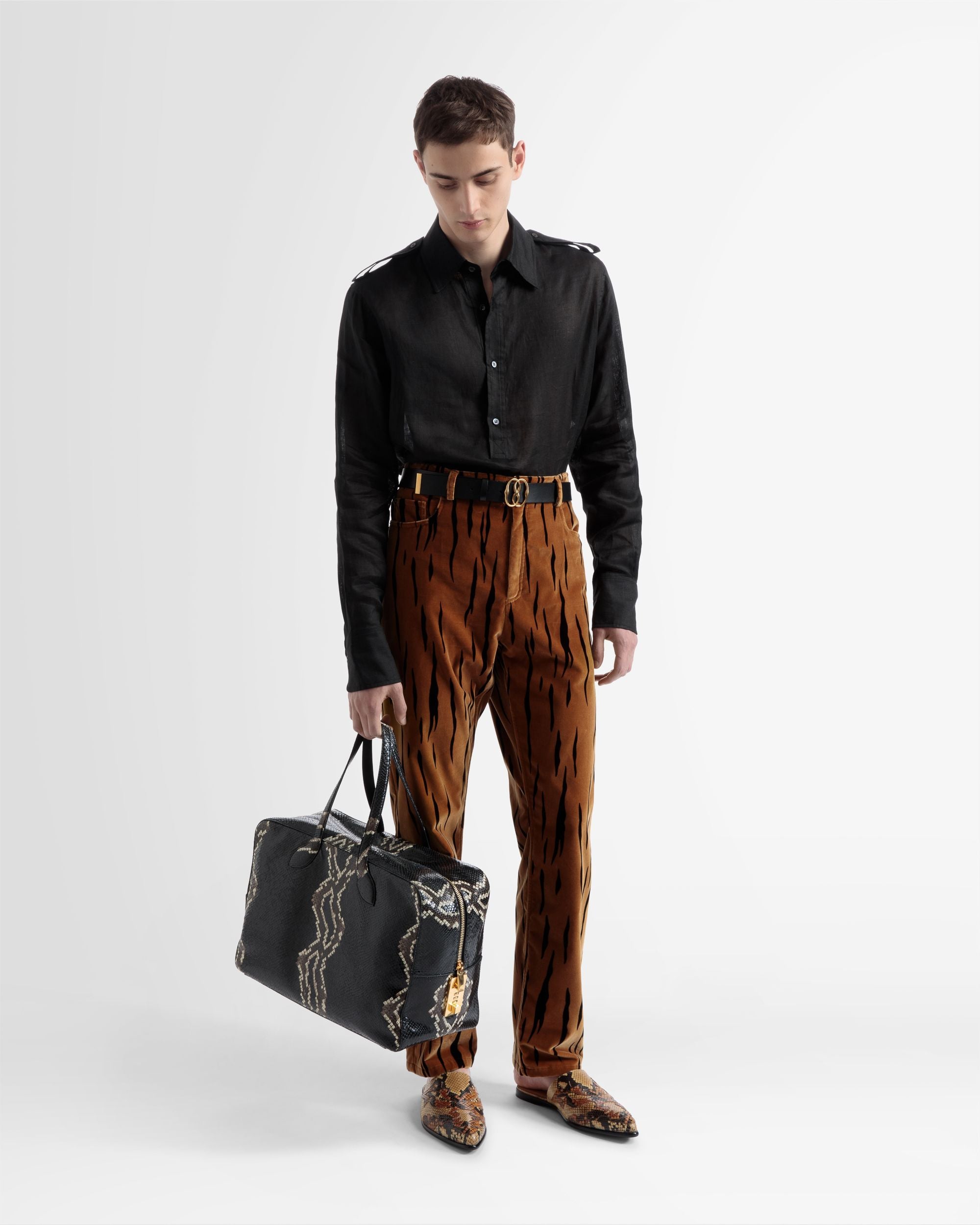 Borsa Weekender Lago Fantasia Pitonata - Uomo - Bally - 02