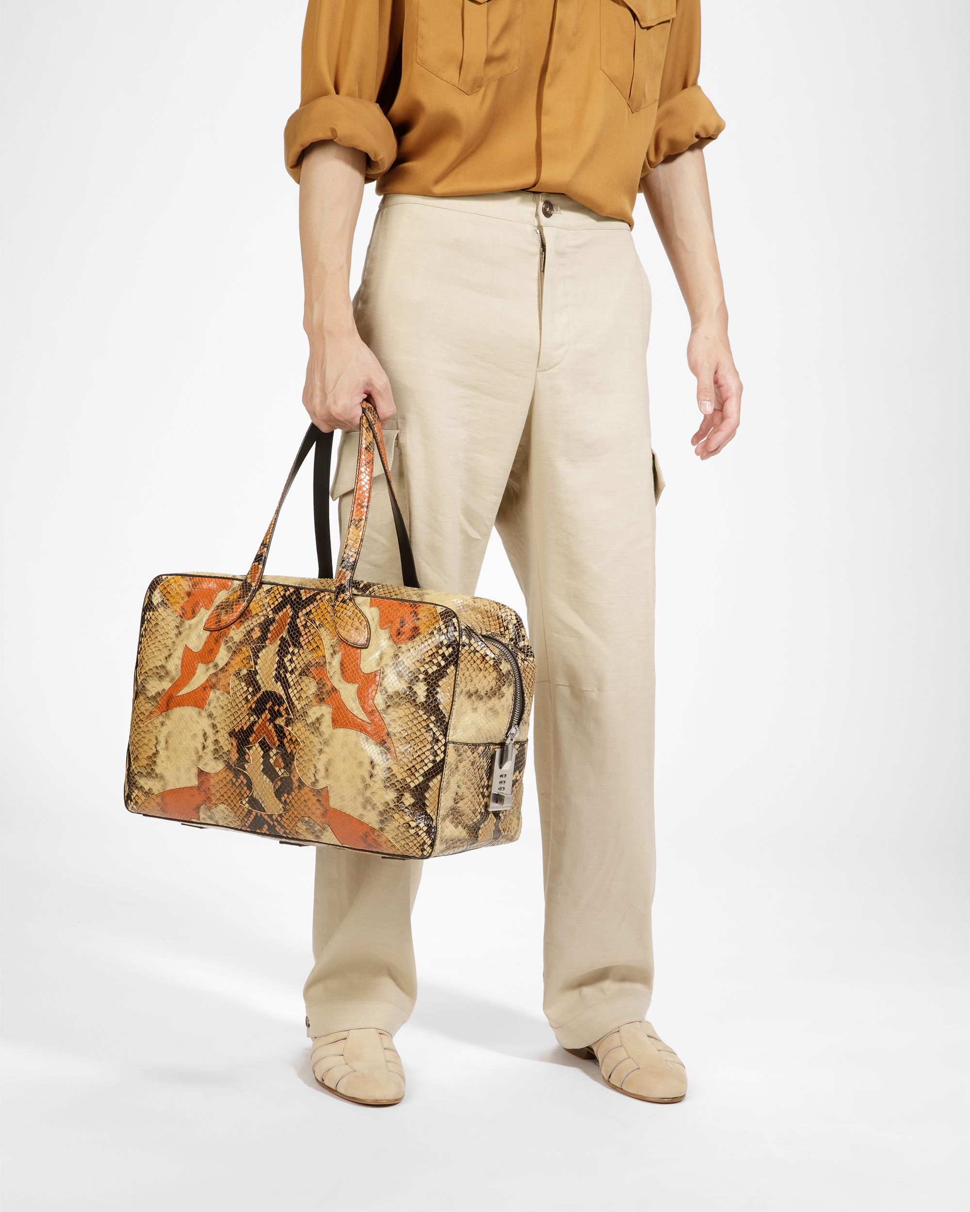 Borsa Weekender Lago Fantasia Pitonata - Uomo - Bally - 05