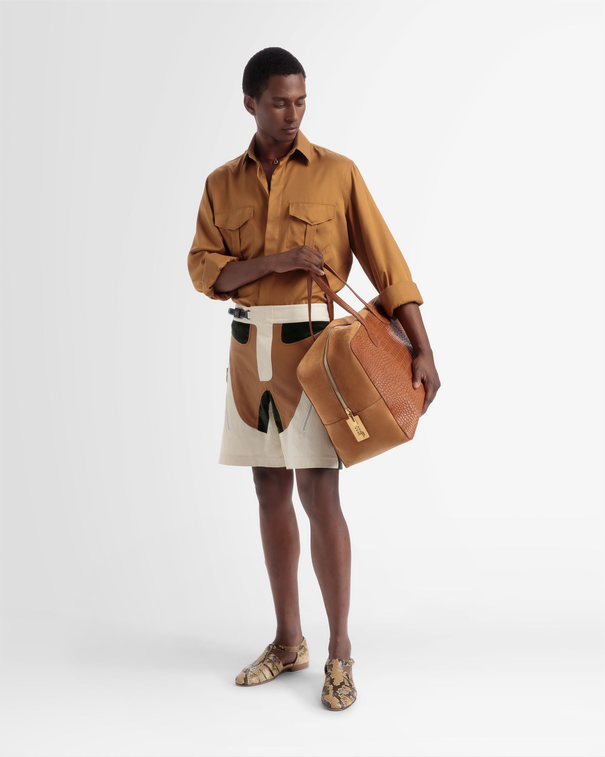 Weekender Grande Lago In Materiale Goffrato Cocco - Uomo - Bally - 02