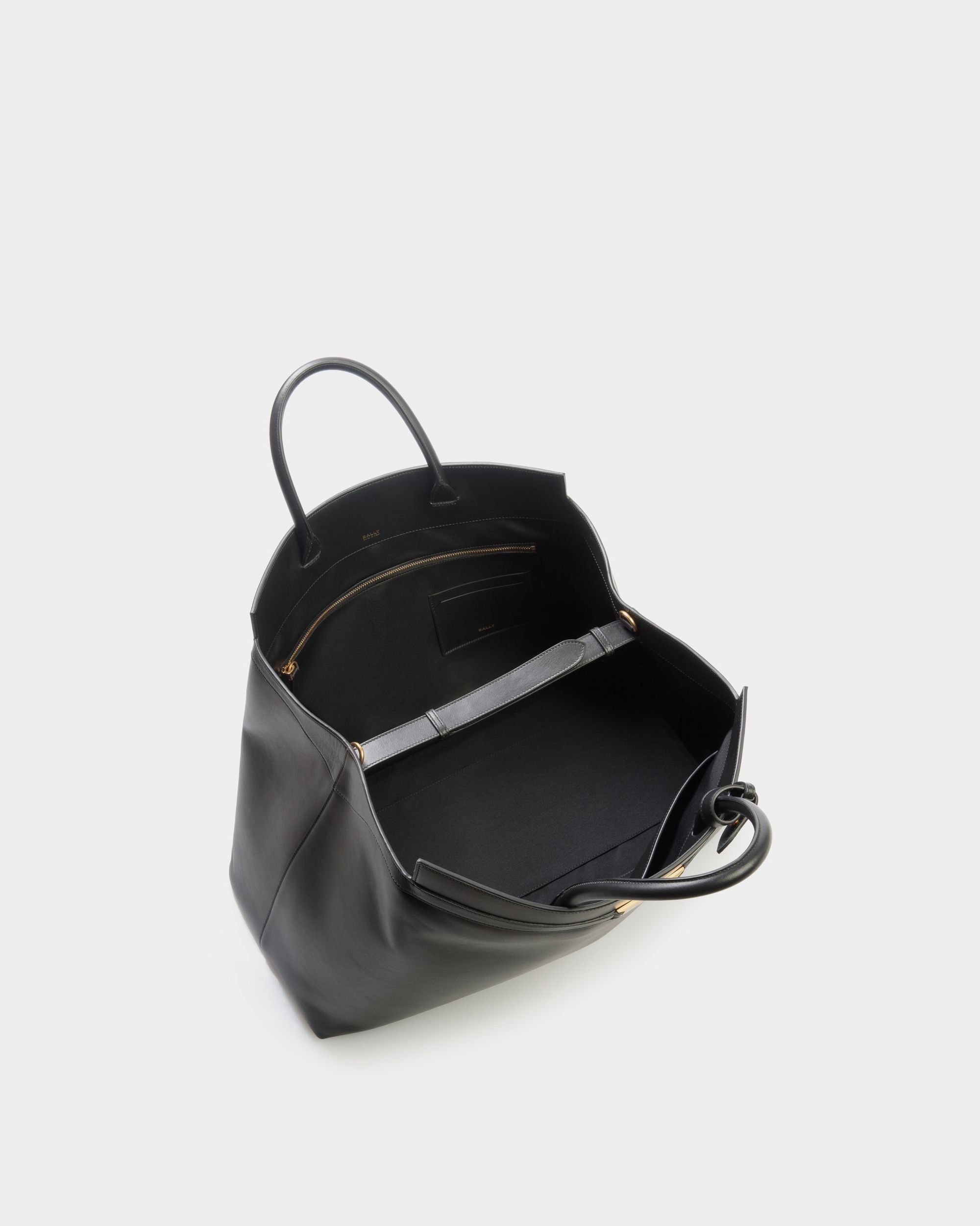 Borsa Weekender Deco In Pelle Nera - Uomo - Bally - 05