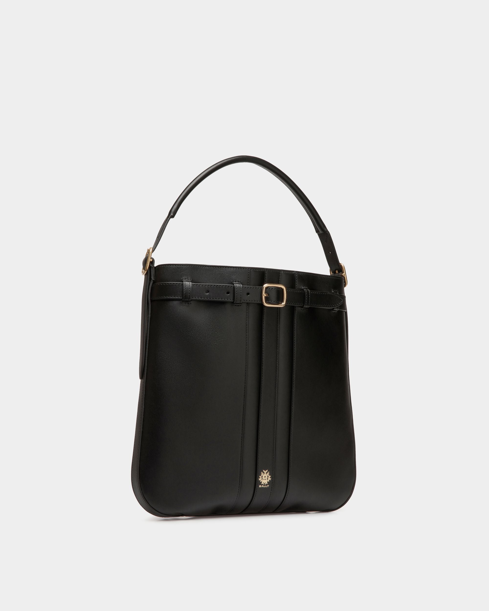 Beckett Crossbody Bag In Black Leather - Uomo - Bally - 04