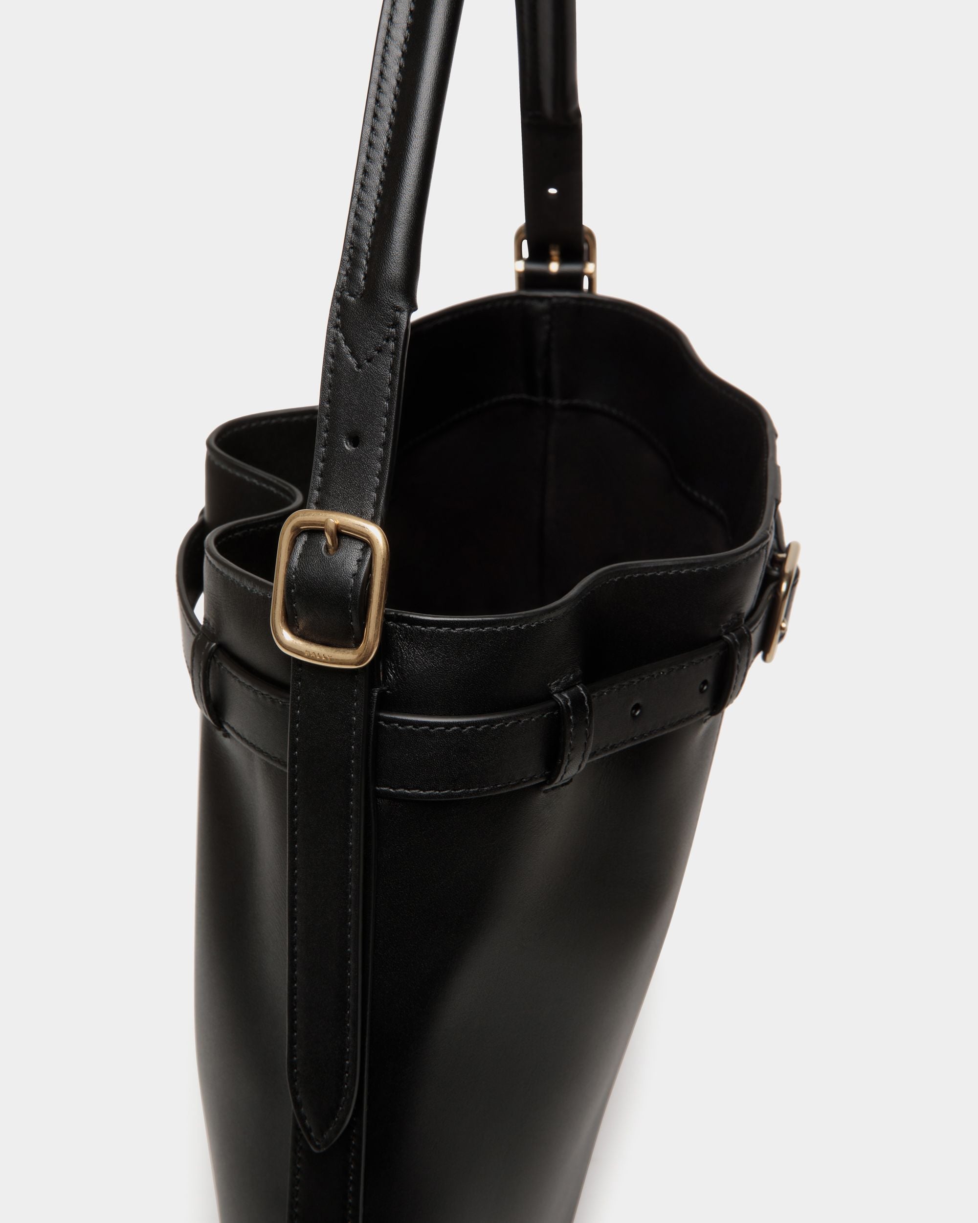 Beckett Crossbody Bag In Black Leather - Uomo - Bally - 06