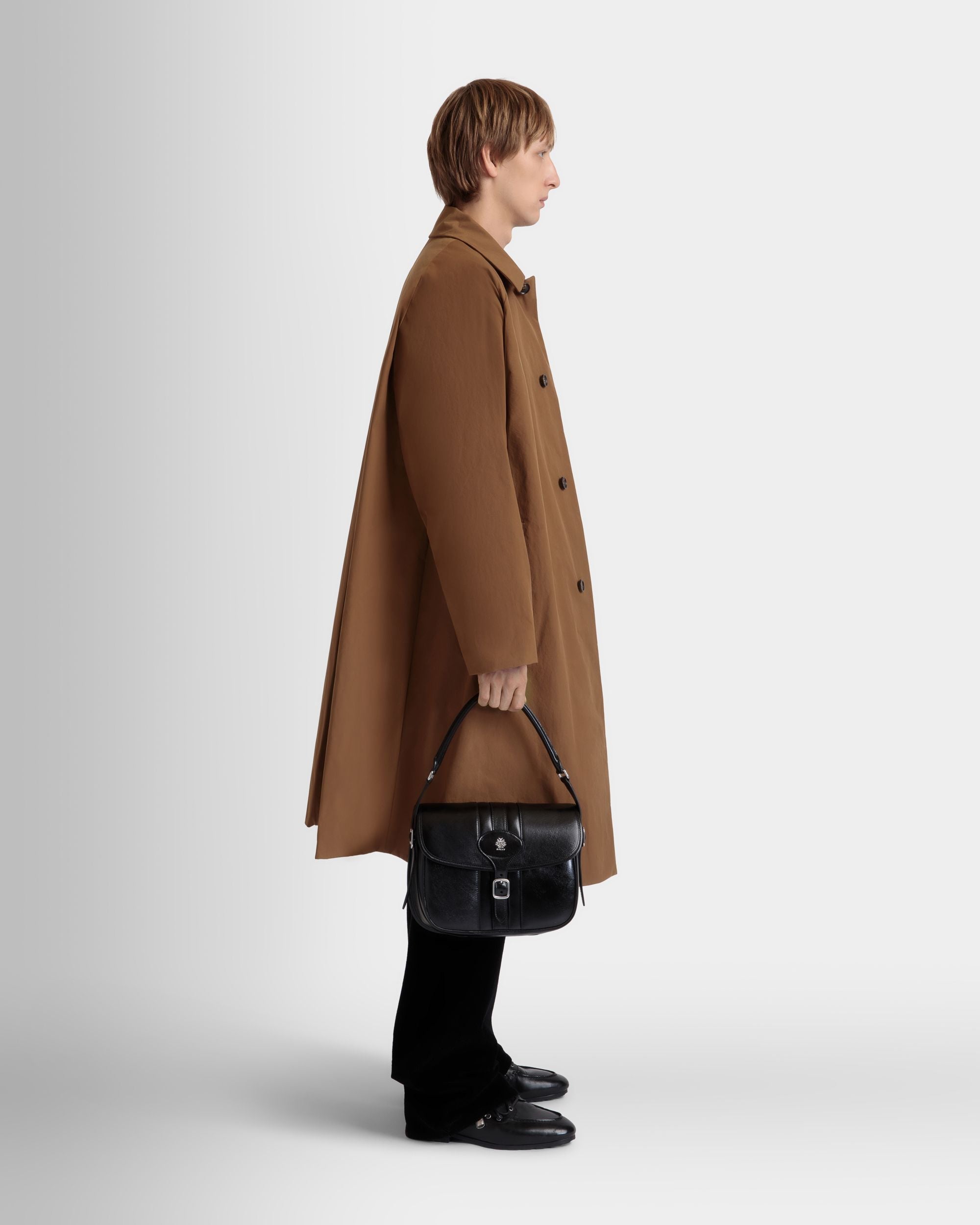 Borsa A Tracolla Beckett In Pelle Nera - Uomo - Bally - 02