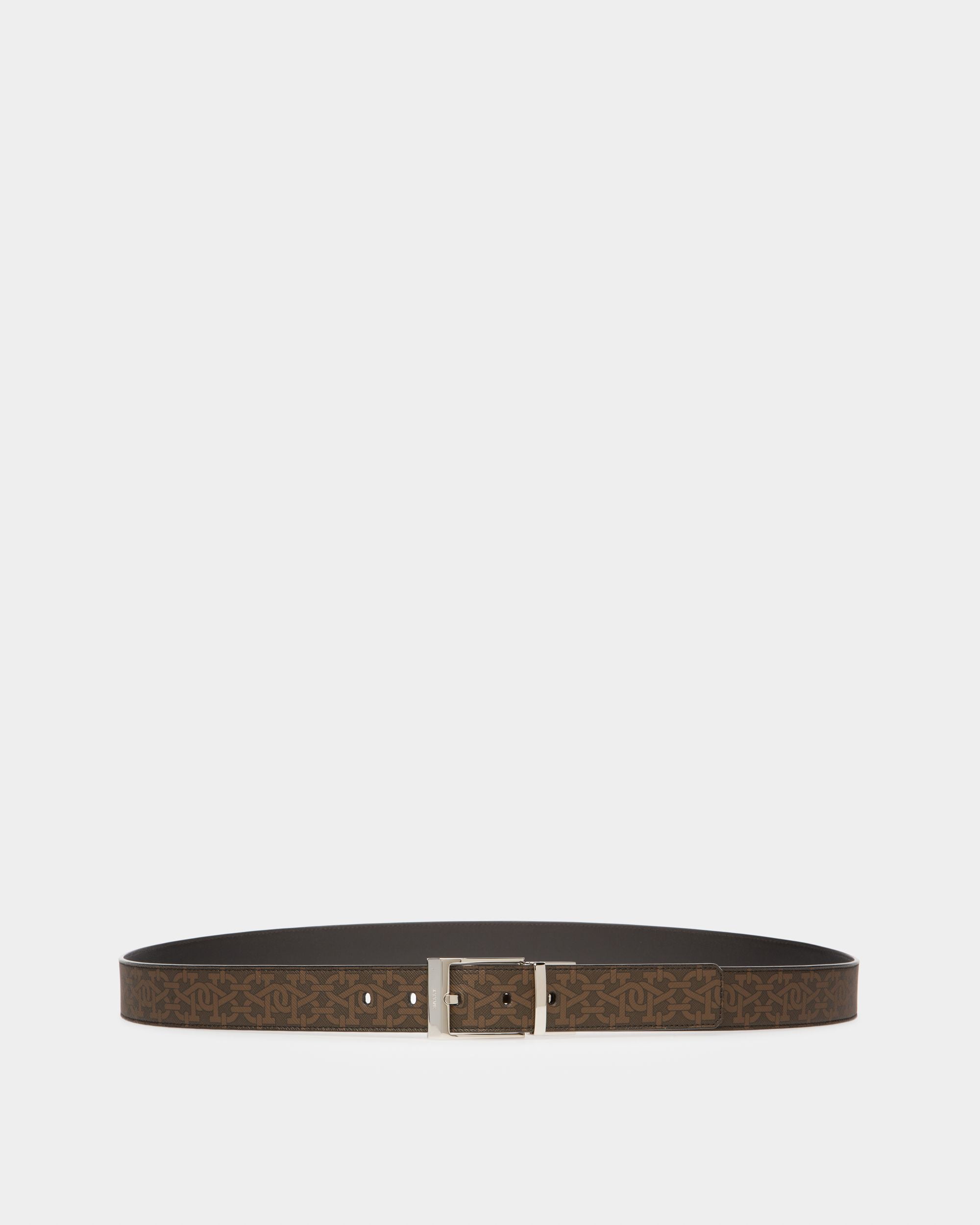 Shiff Cintura Da 35 Mm In Tpu Colore Marrone E Nero - Uomo - Bally - 01