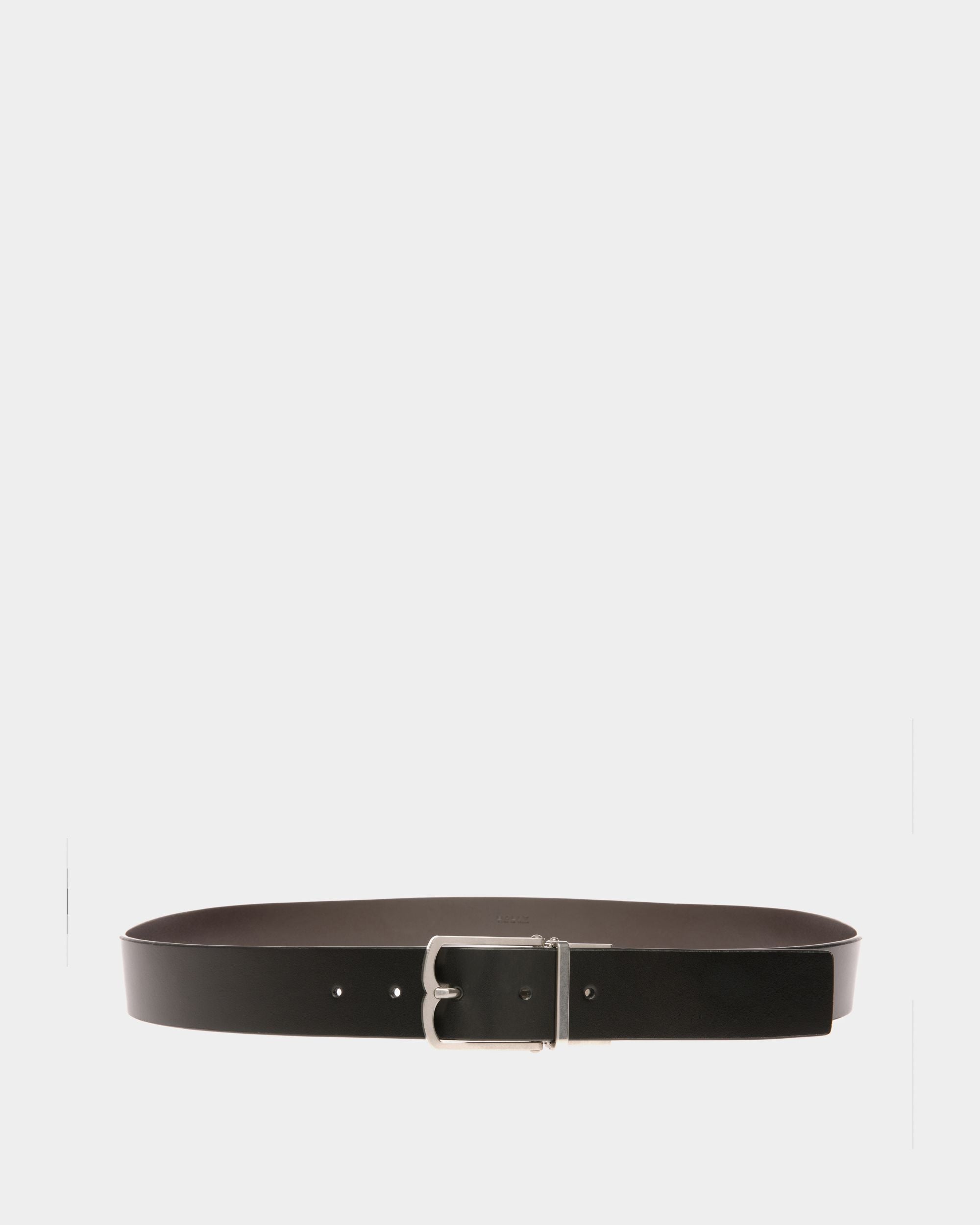 Cintura Da Abito In Pelle Nera - Uomo - Bally - 01