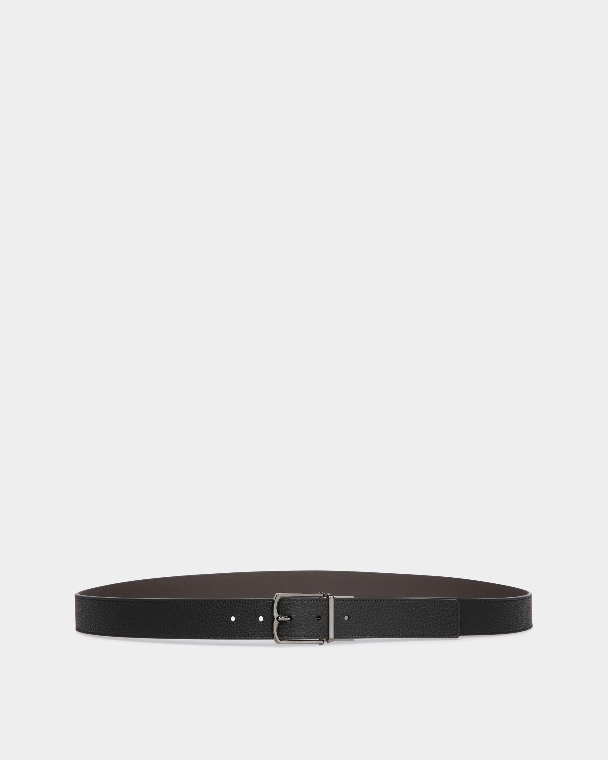 Dress Adjustable-Reversible Belt In Brown  Leather - Uomo - Bally - 01