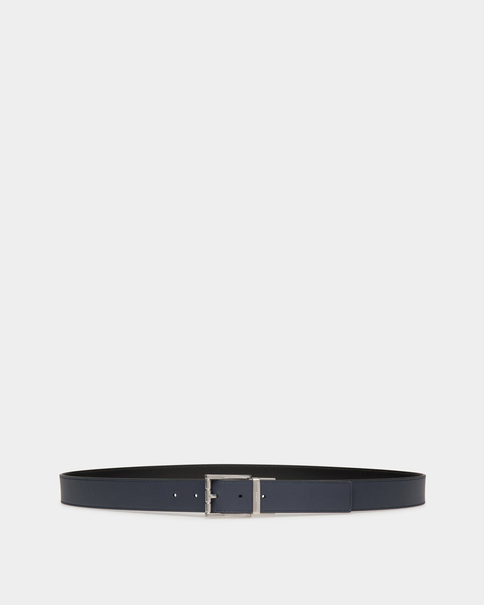 Cintura Per Abito In Pelle Blu Scuro - Uomo - Bally - 01