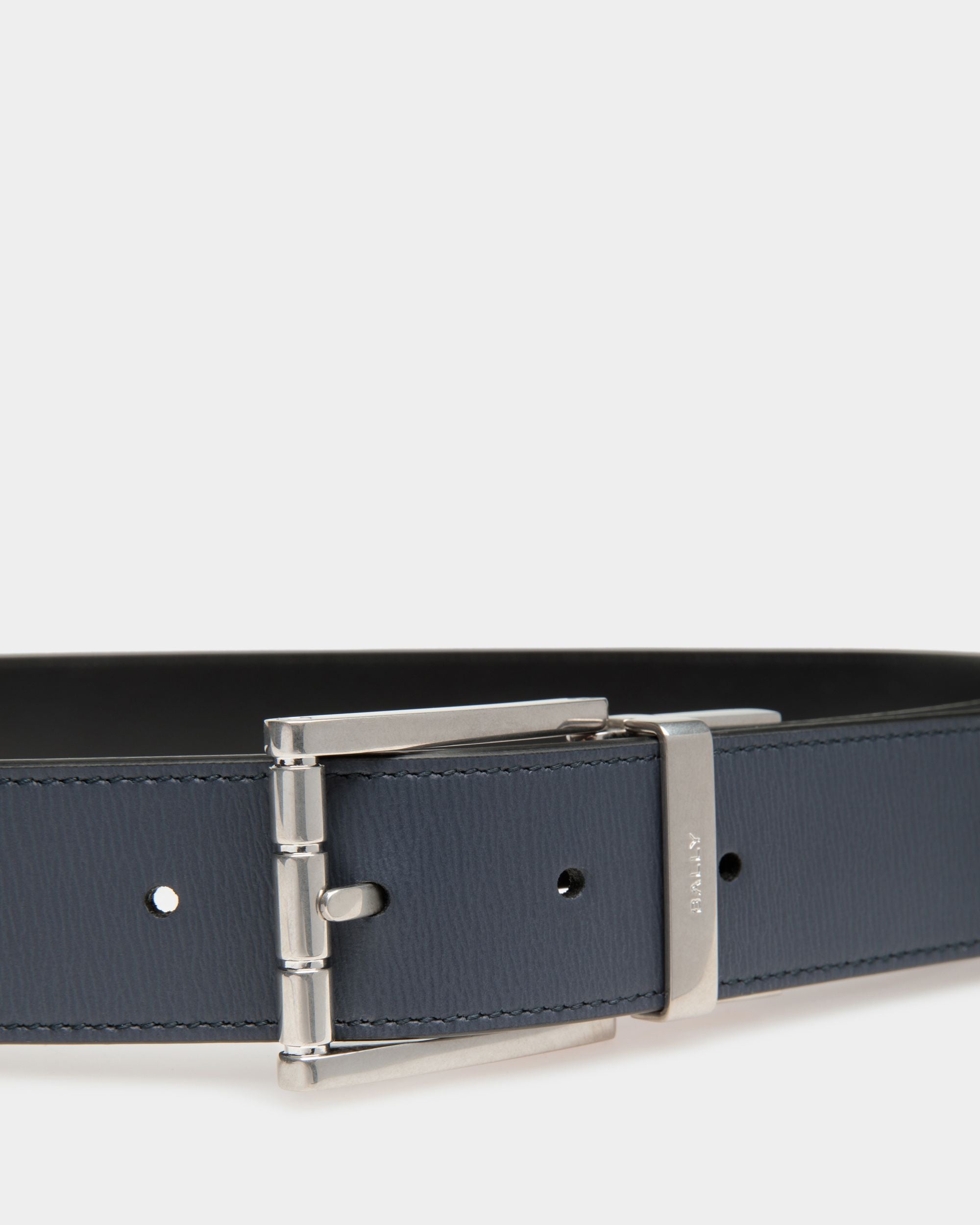 Cintura Per Abito In Pelle Blu Scuro - Uomo - Bally - 03