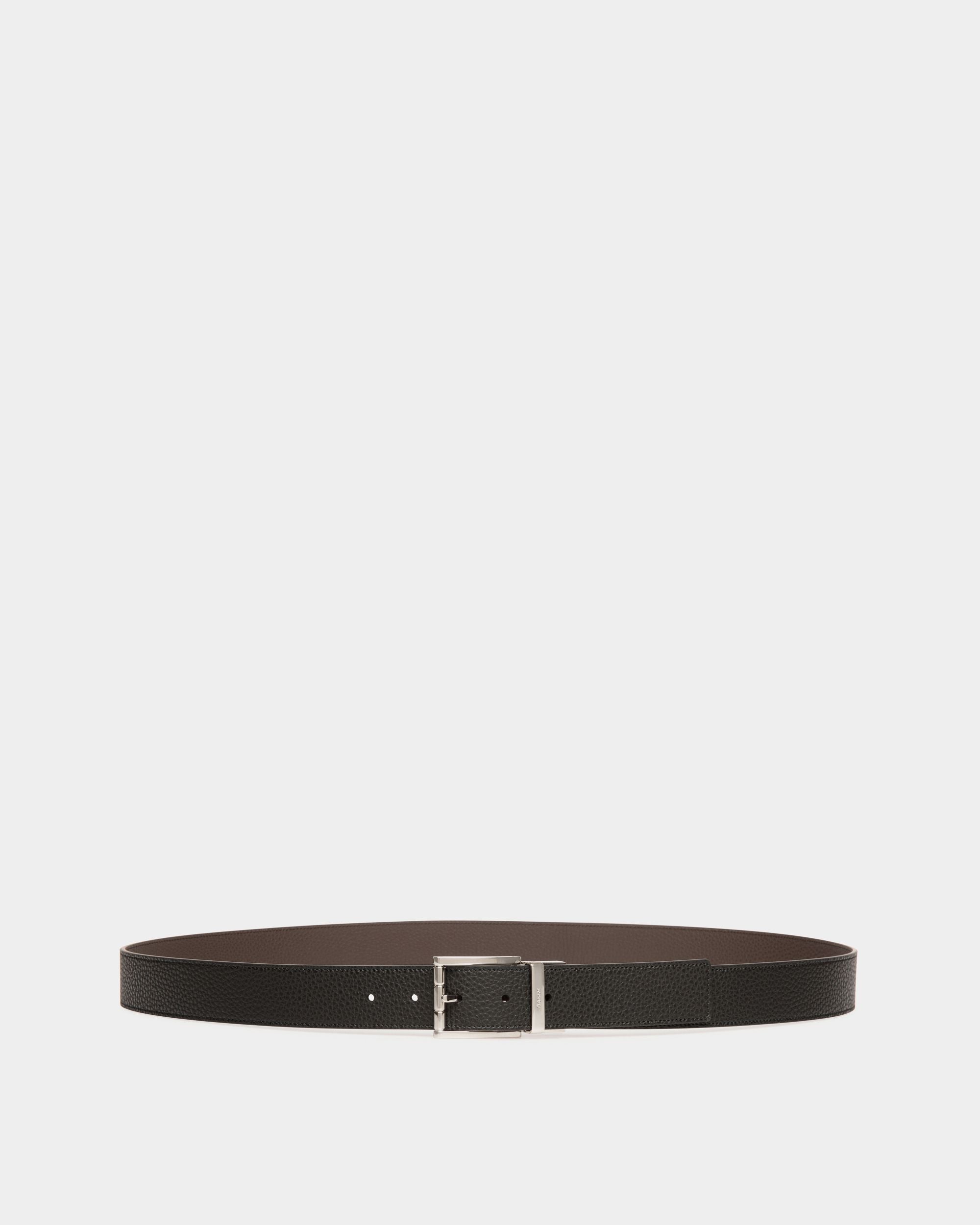 Cintura Regolabile E Reversibile Astory 35 mm In Pelle Nera E Marrone - Uomo - Bally - 01