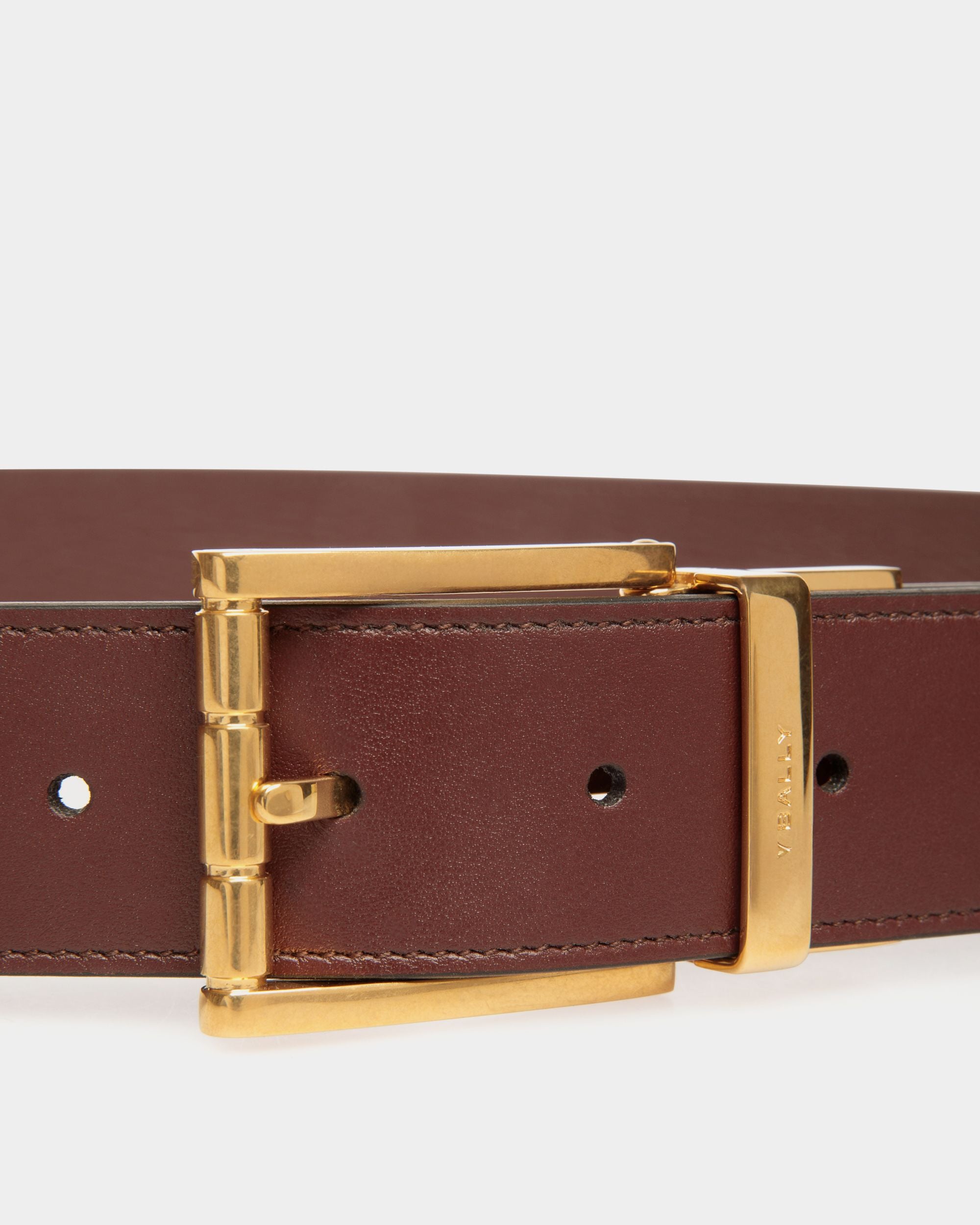 Cintura Astory 35 mm In Pelle Marrone - Uomo - Bally - 03