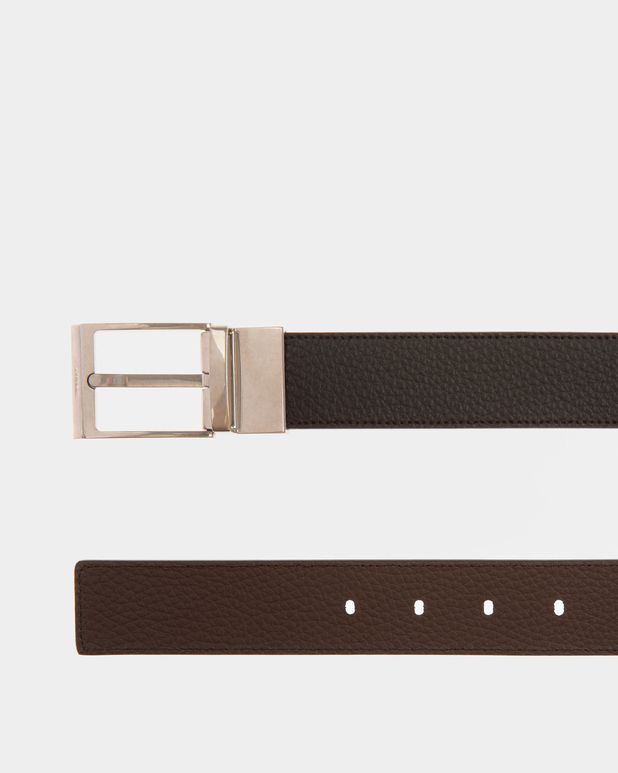 Cintura Per Abito In Pelle Nera E Marrone - Uomo - Bally - 02