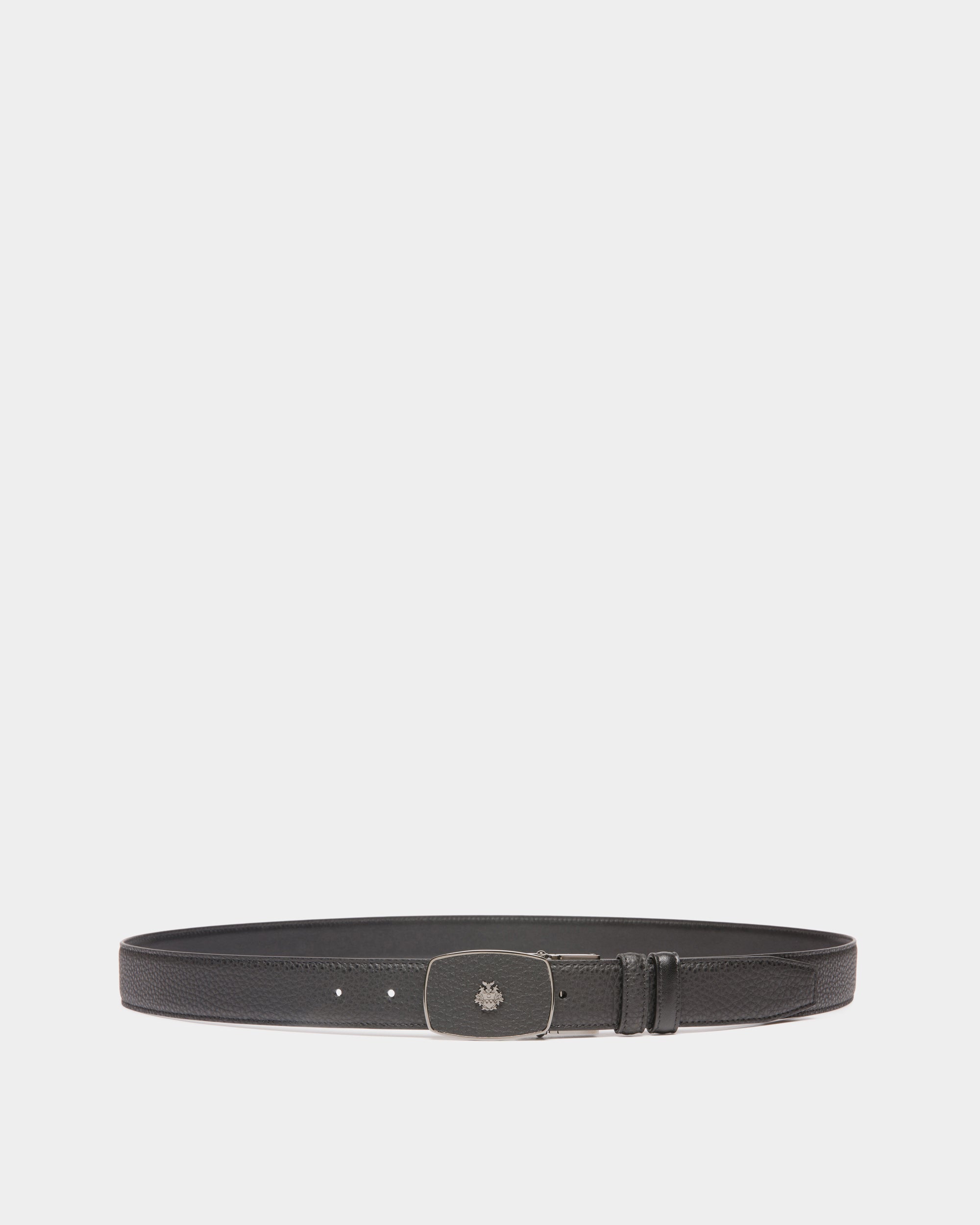 Cintura Regolabile E Reversibile Govin 30 mm In Pelle Nera - Uomo - Bally - 01